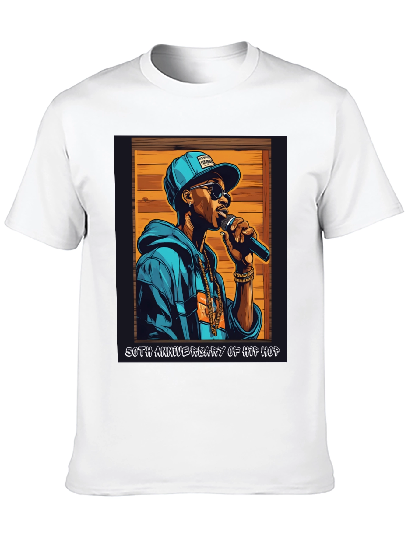 Camiseta Negra 50 Aniversario Hip Hop
