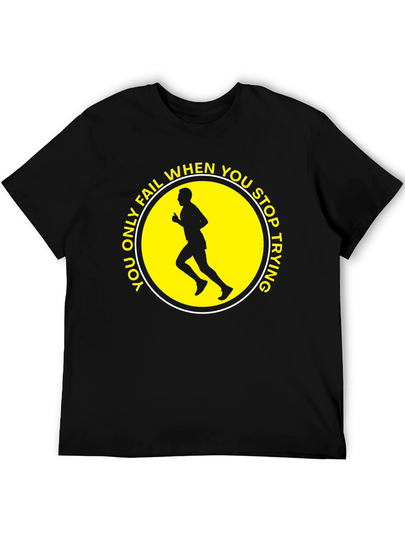 Camiseta Negra Motivacional Running