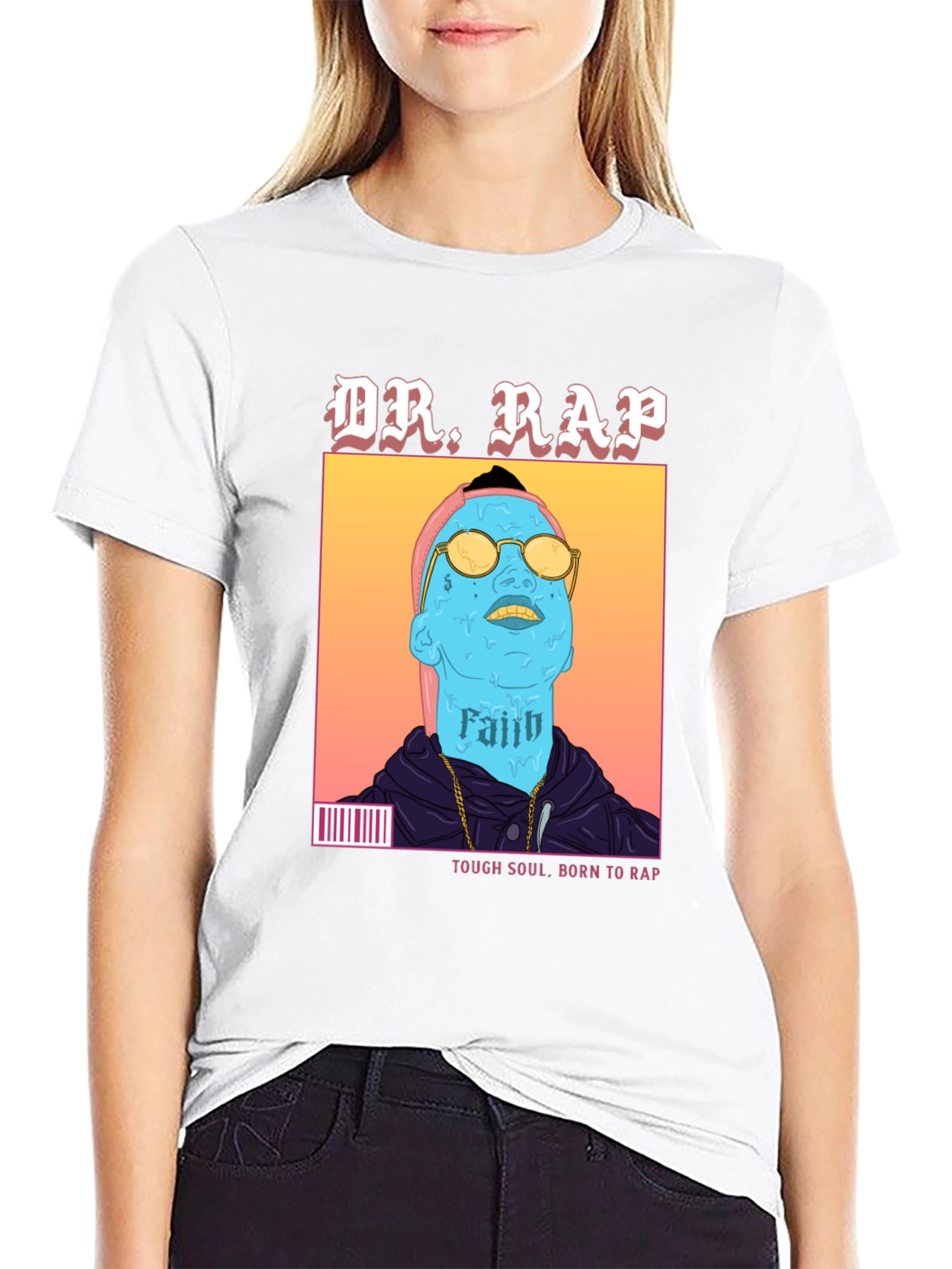Camiseta Negra Dr. Rap - Estilo Urbano