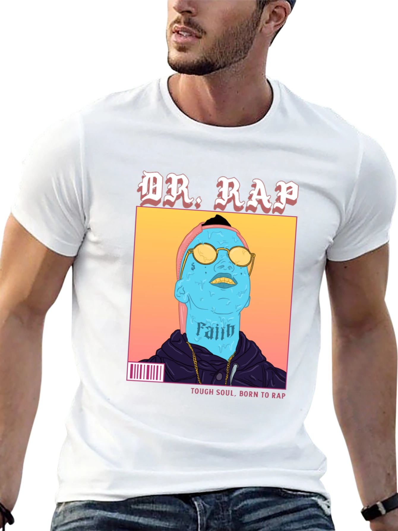 Camiseta Negra Dr. Rap - Estilo Urbano