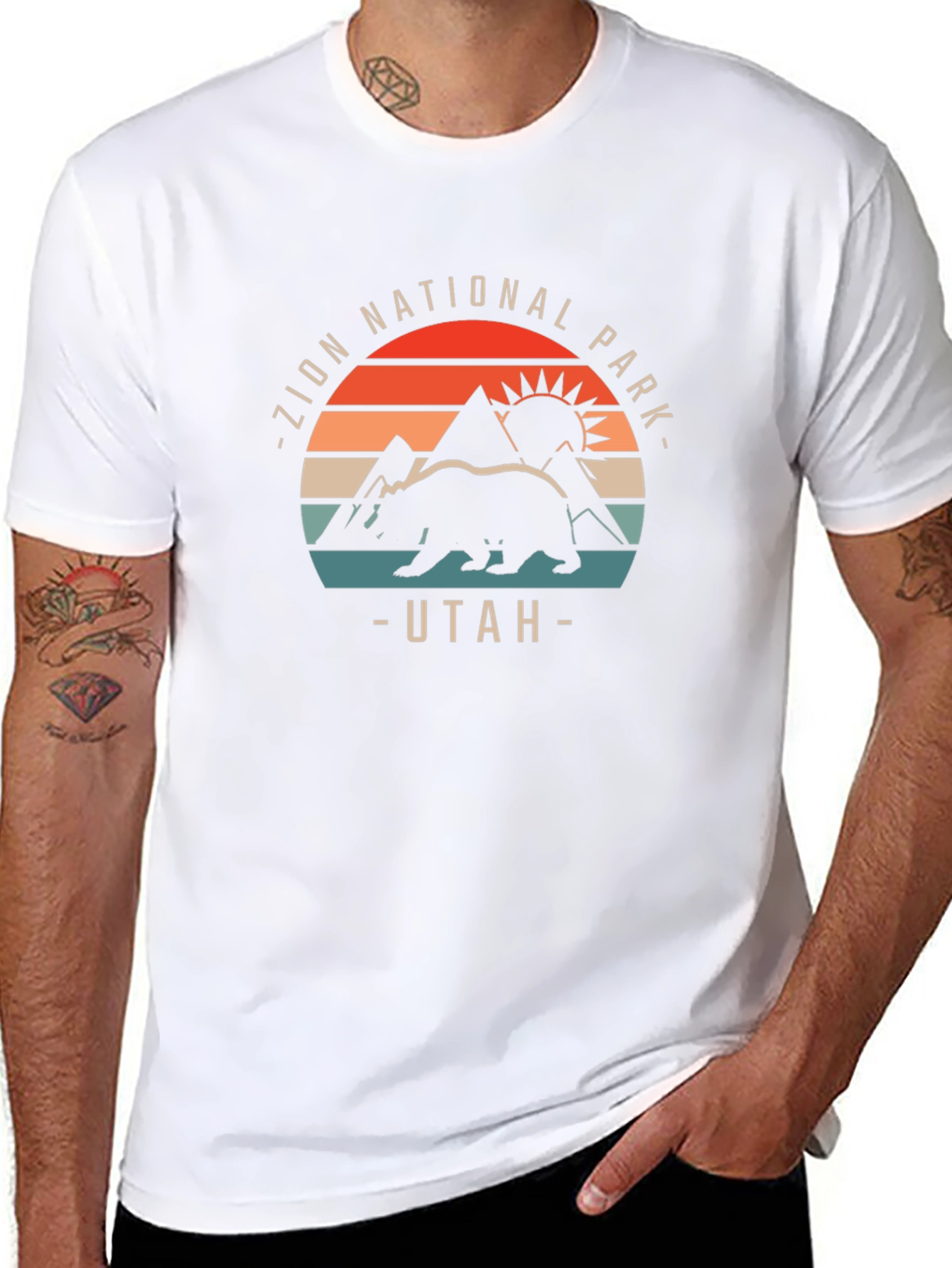 Camiseta Negra Parque Nacional Zion Utah