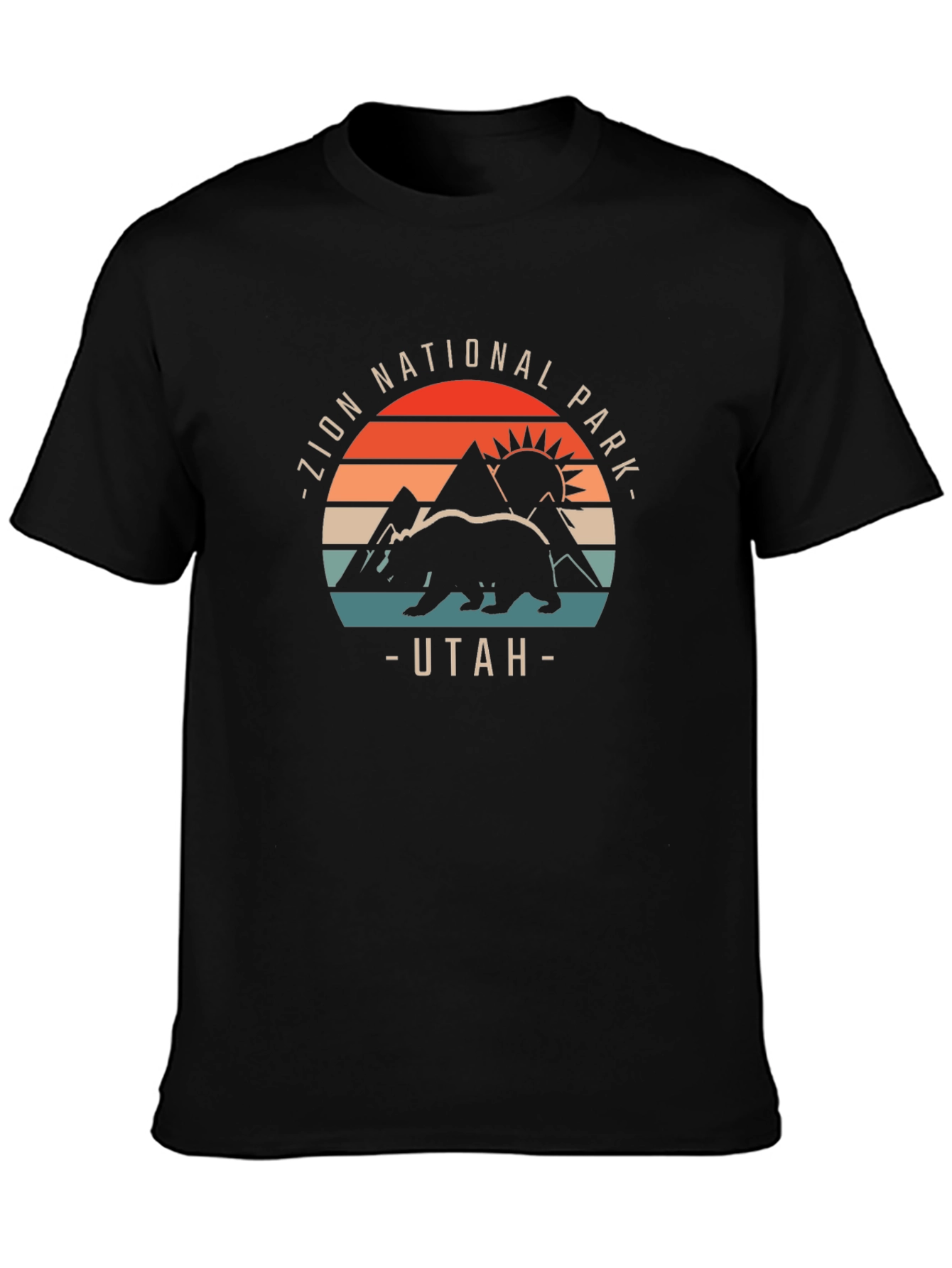 Camiseta Negra Parque Nacional Zion Utah