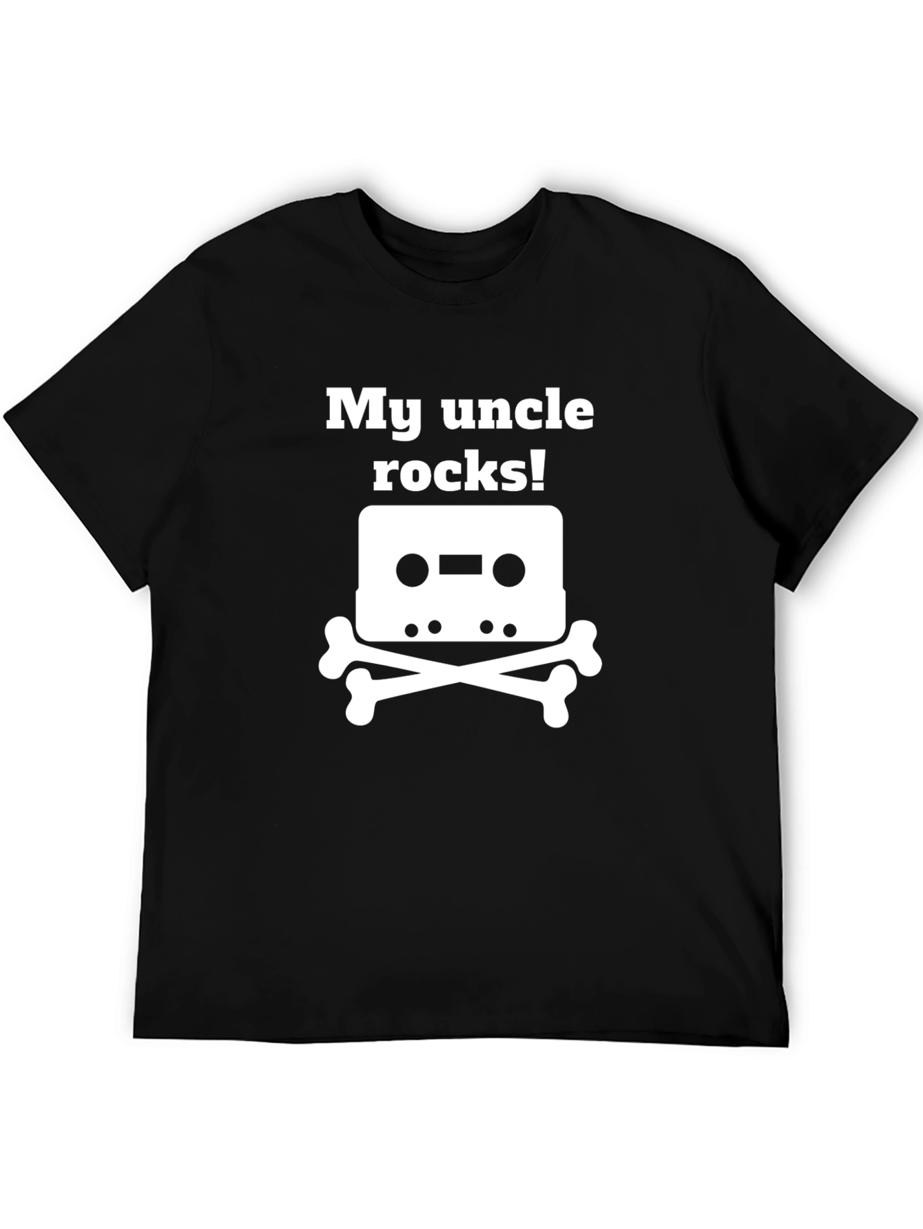 Camiseta Negra My Uncle Rocks!