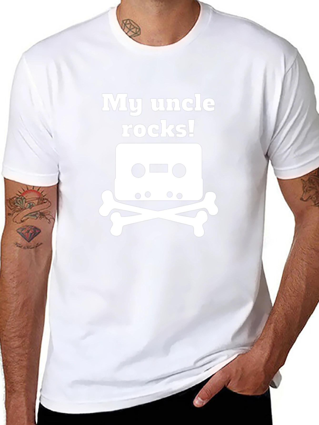 Camiseta Negra My Uncle Rocks!