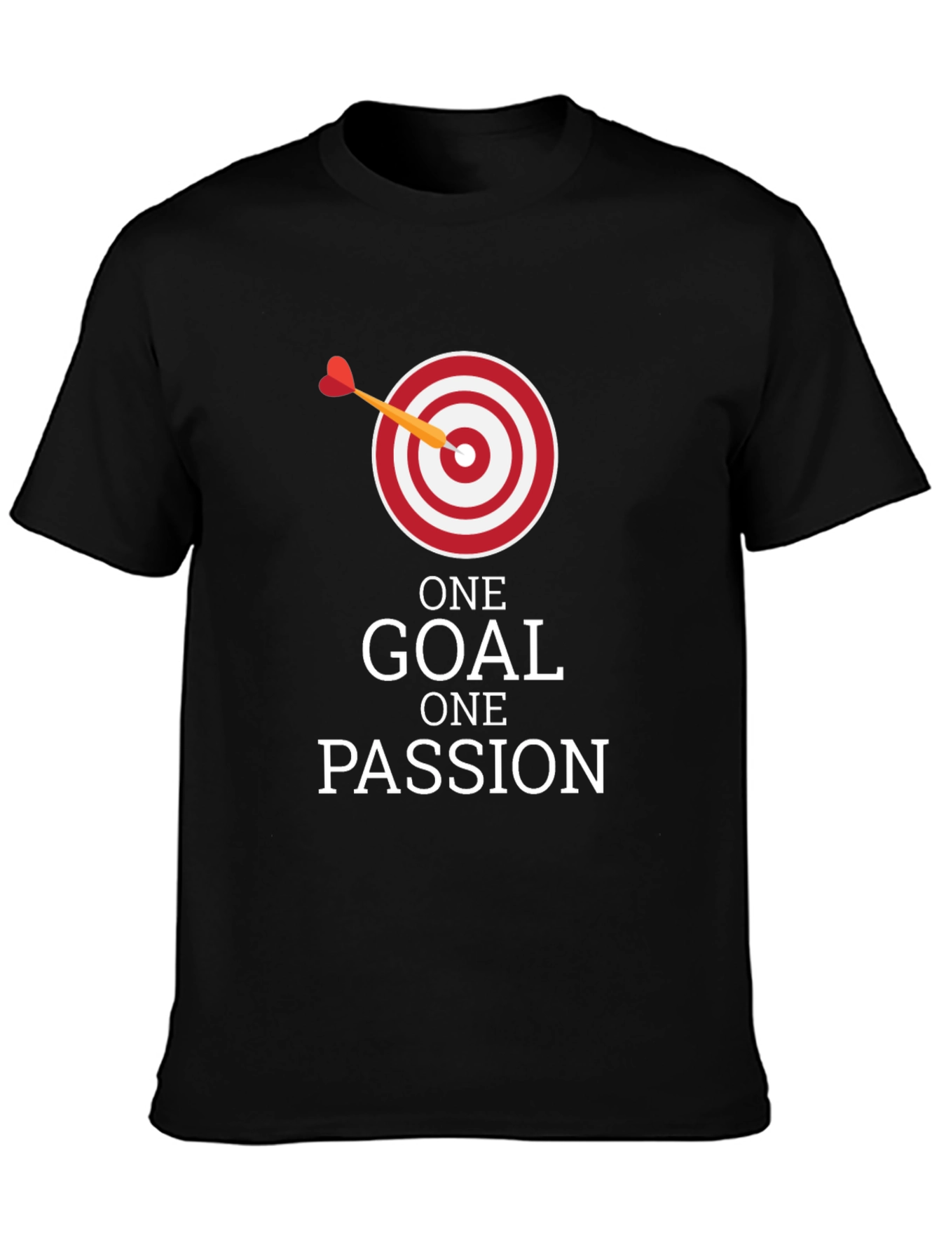 Camiseta Negra: Una Meta Una Pasión