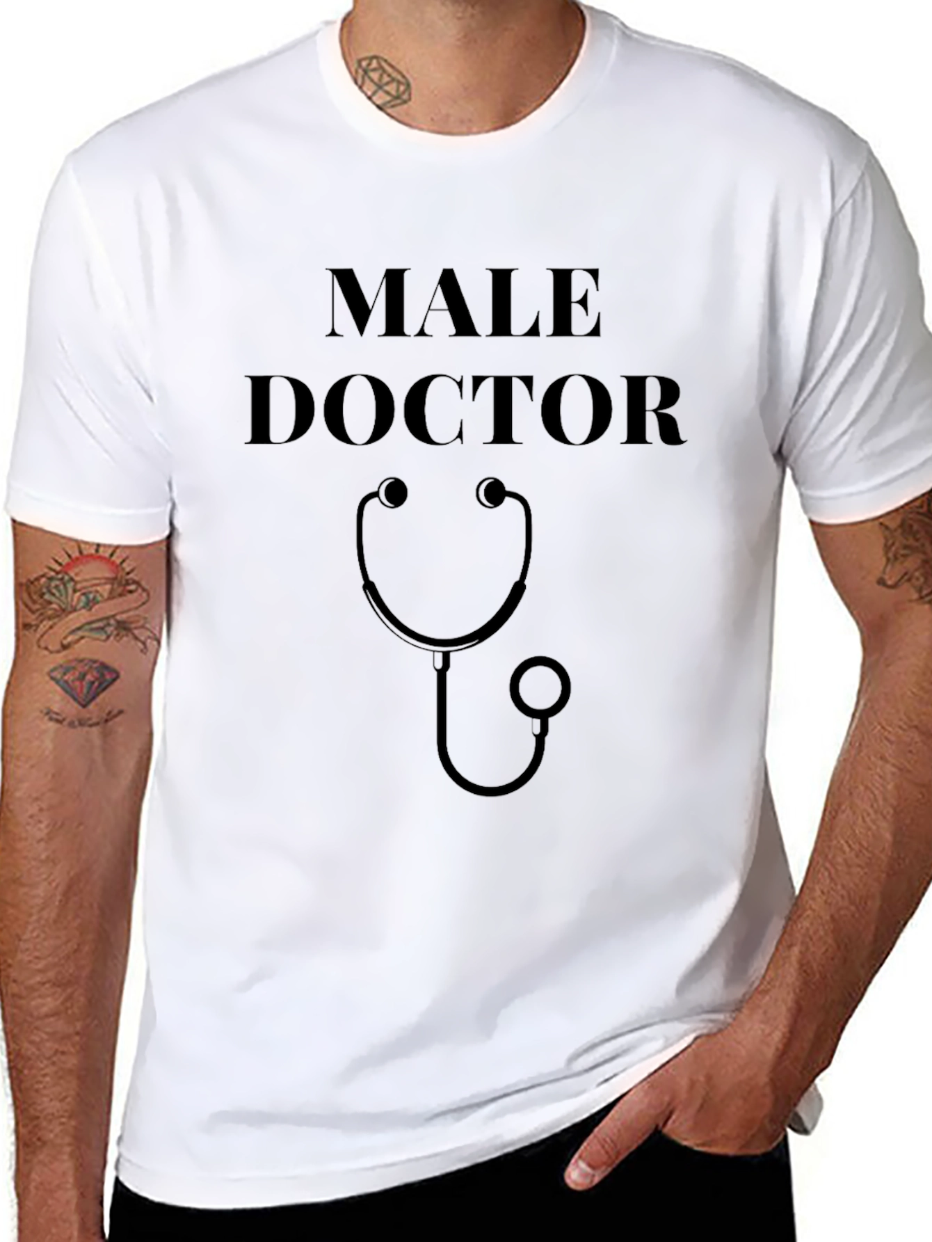 Camiseta Hombre Doctor - Estilo Casual