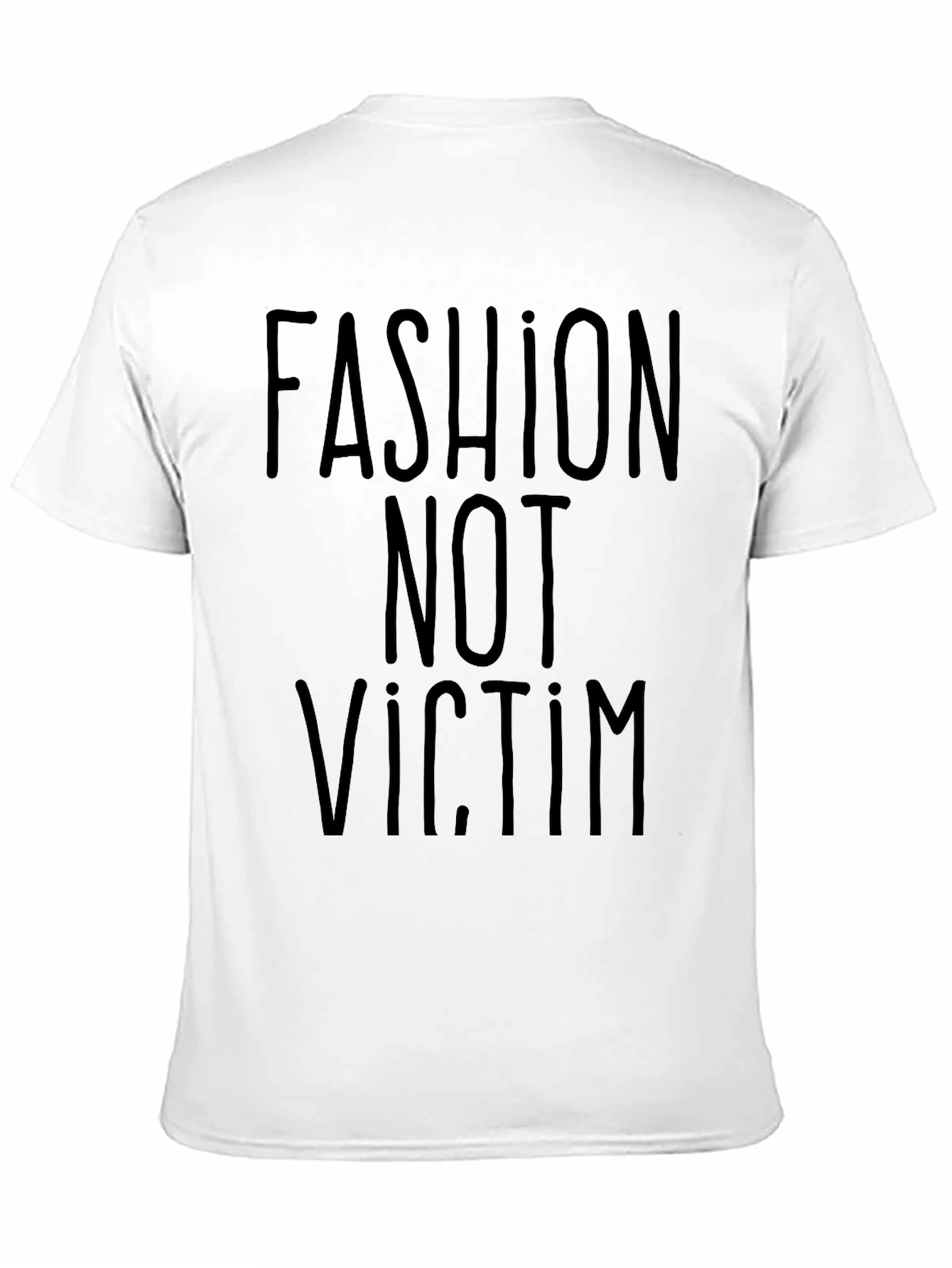 Camiseta Negra: Fashion Not Victim