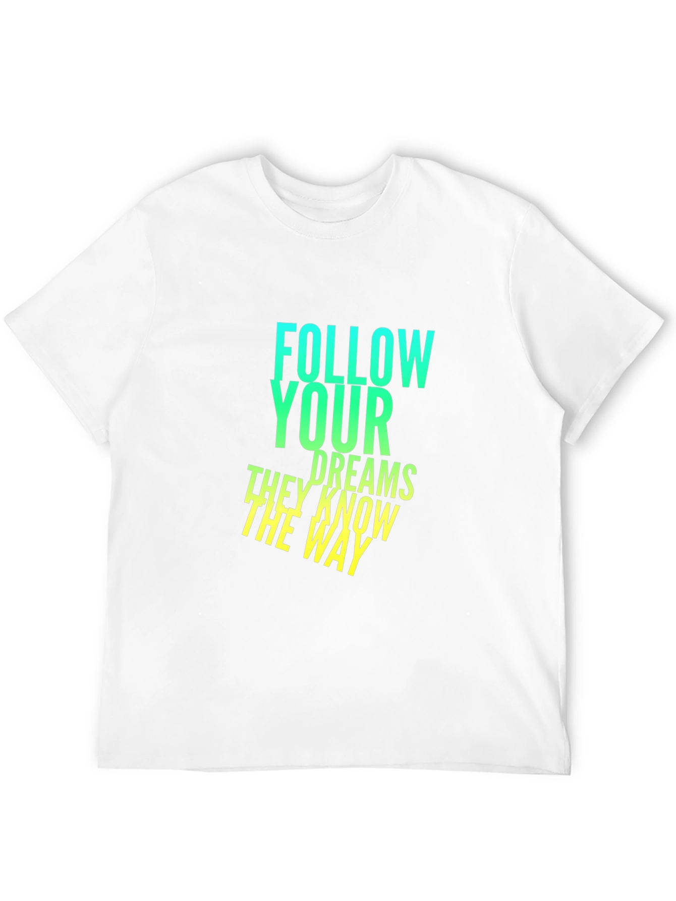 Camiseta Negra con Diseño Inspirador: Sigue Tus Sueños