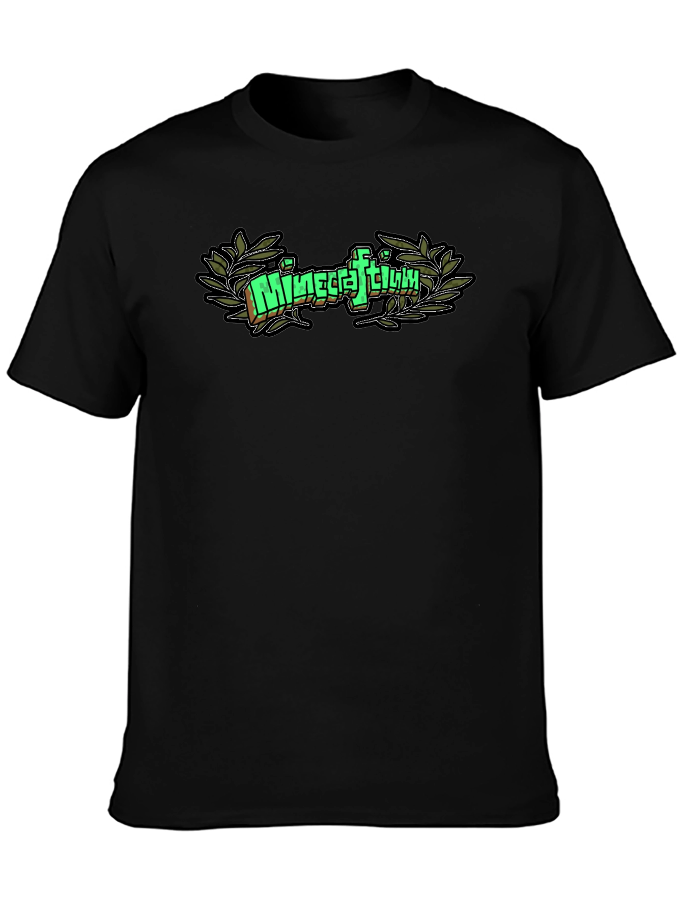 Camiseta Negra Minecraftium Gamer