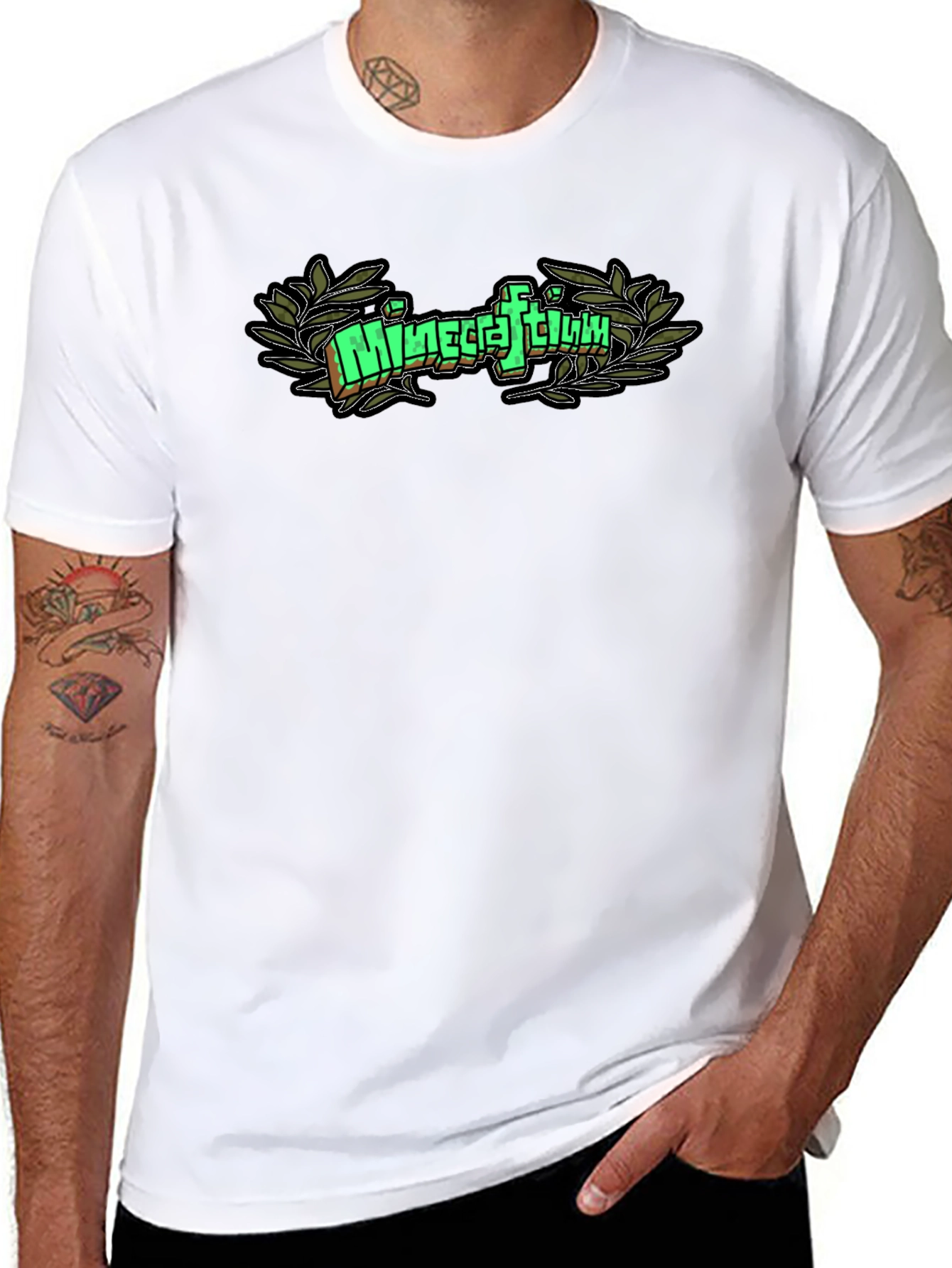 Camiseta Negra Minecraftium Gamer