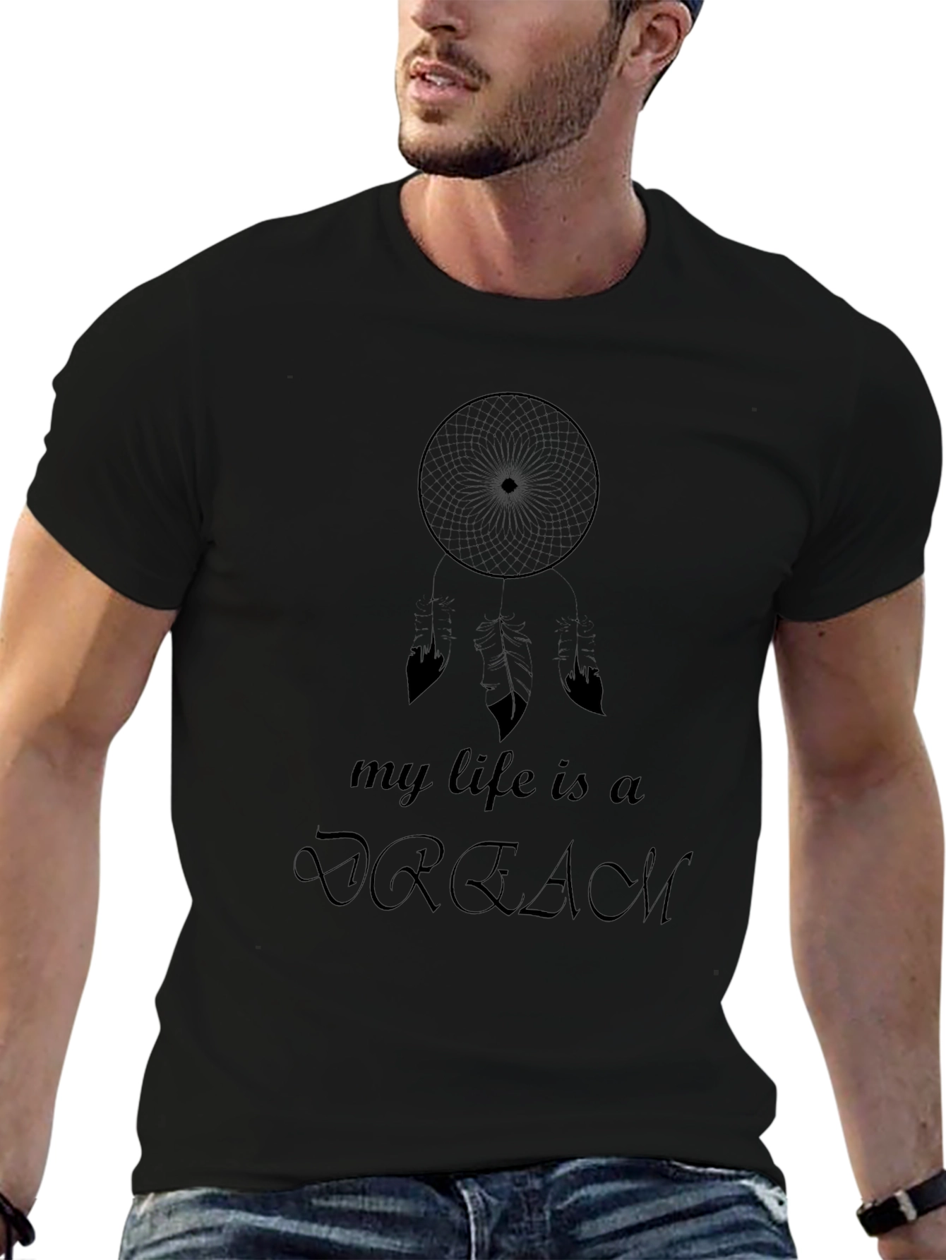 Camiseta Negra My Life is a Dream