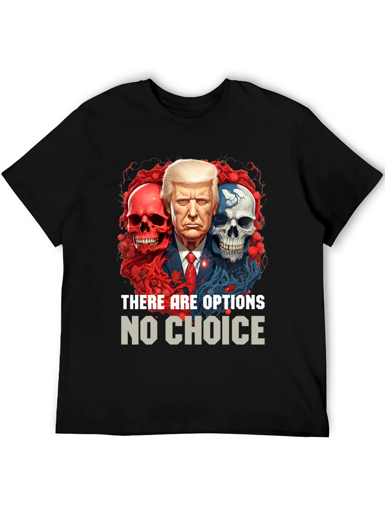 Camiseta Gráfica Política: Trump Calaveras Opciones
