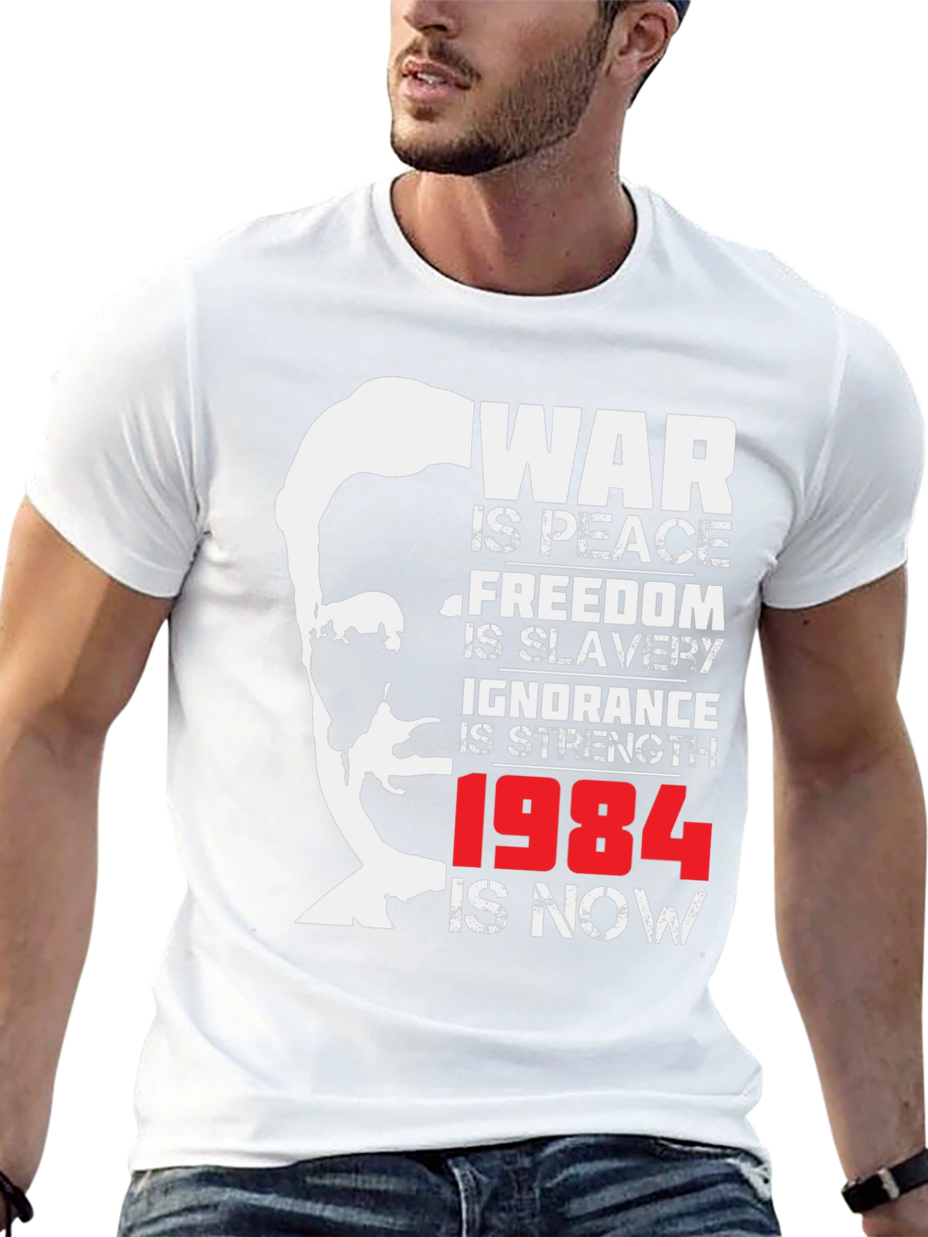 Camiseta Negra 1984 Orwell: Guerra es Paz