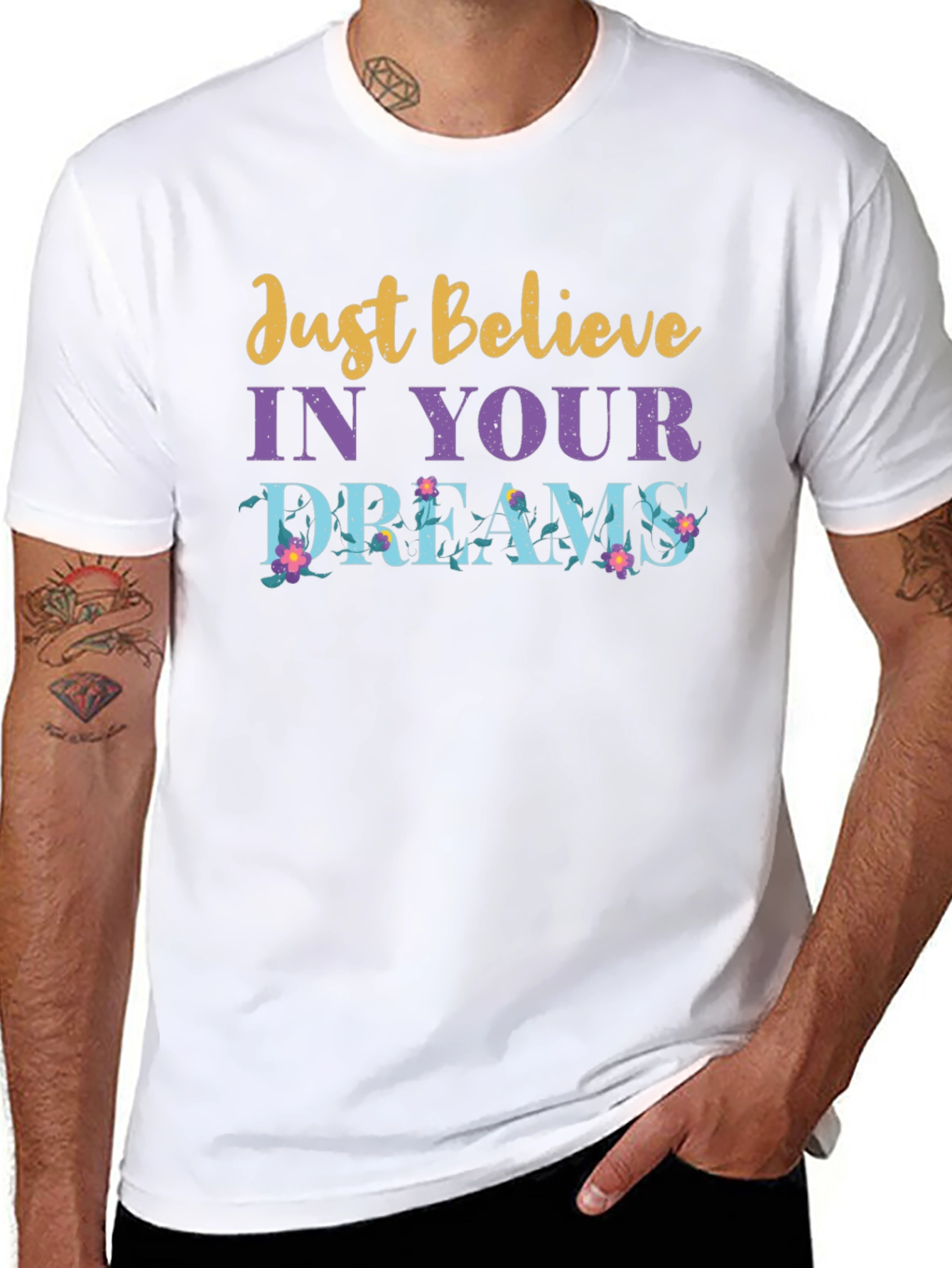 Camiseta Negra con Mensaje Motivacional