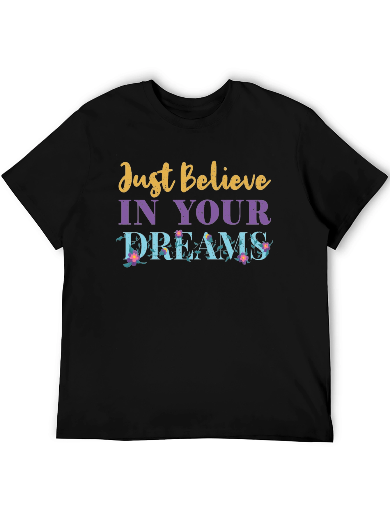 Camiseta Negra con Mensaje Motivacional