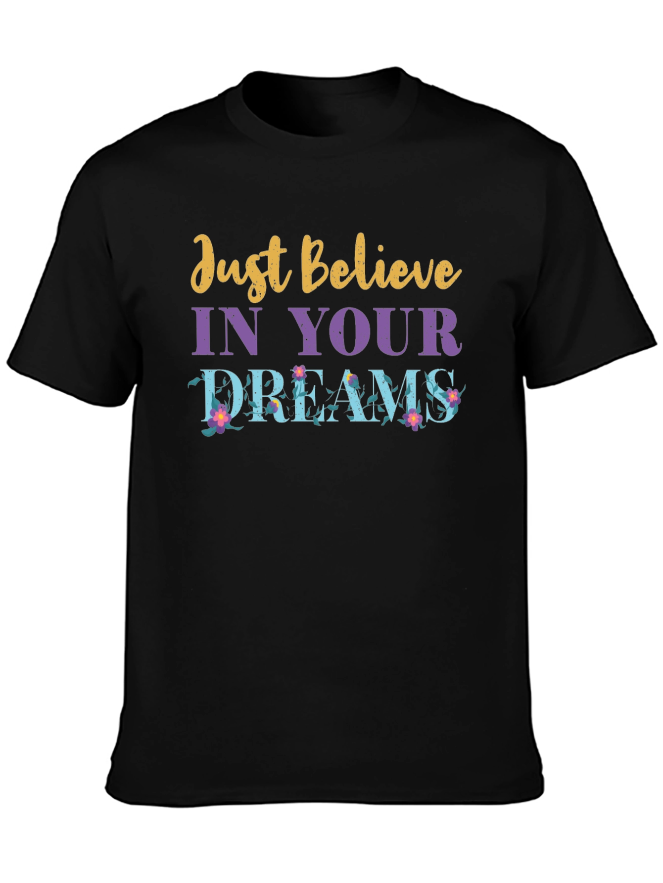 Camiseta Negra con Mensaje Motivacional