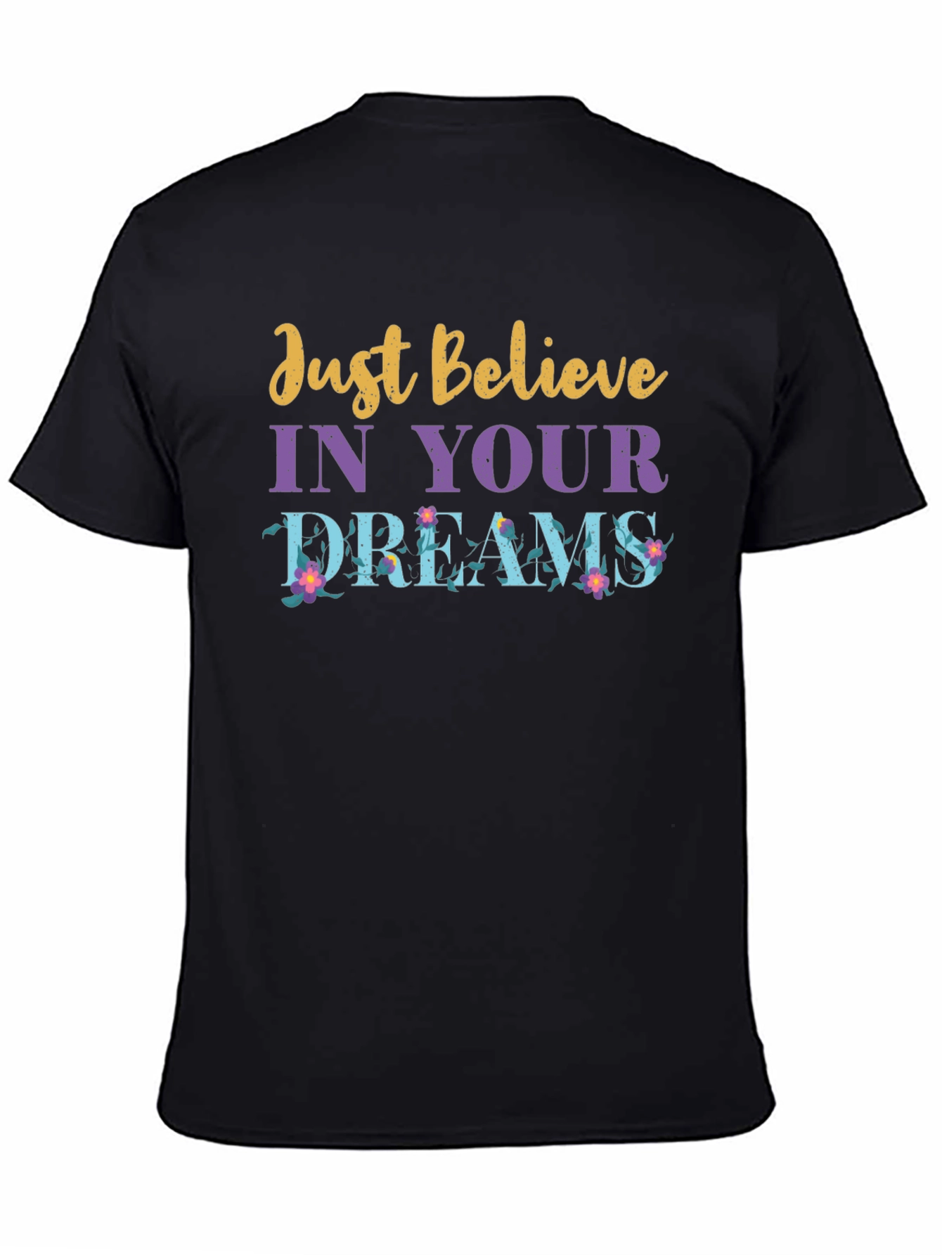 Camiseta Negra con Mensaje Motivacional