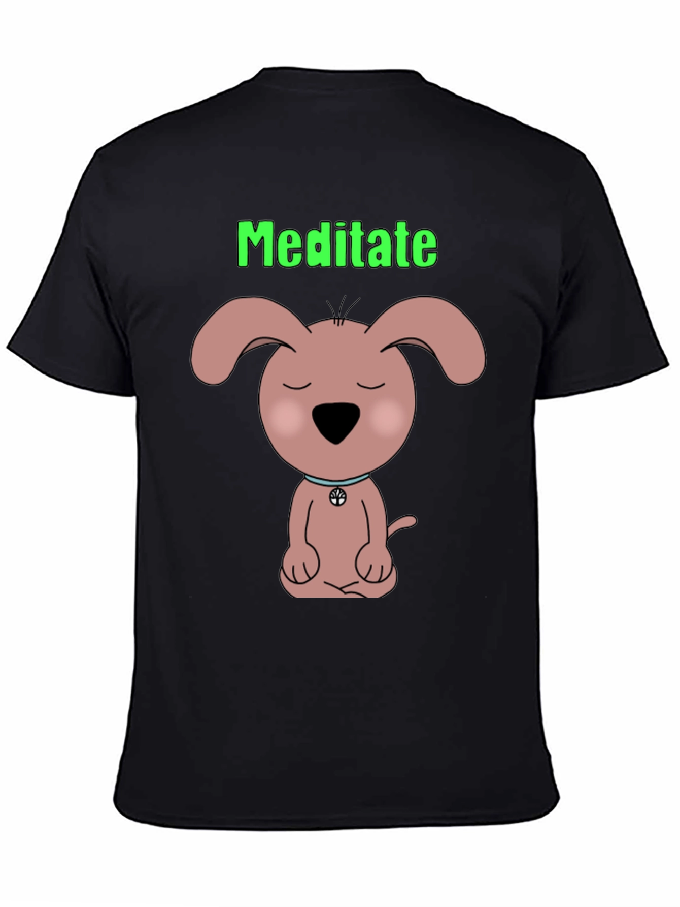Camiseta Negra Meditación Canina