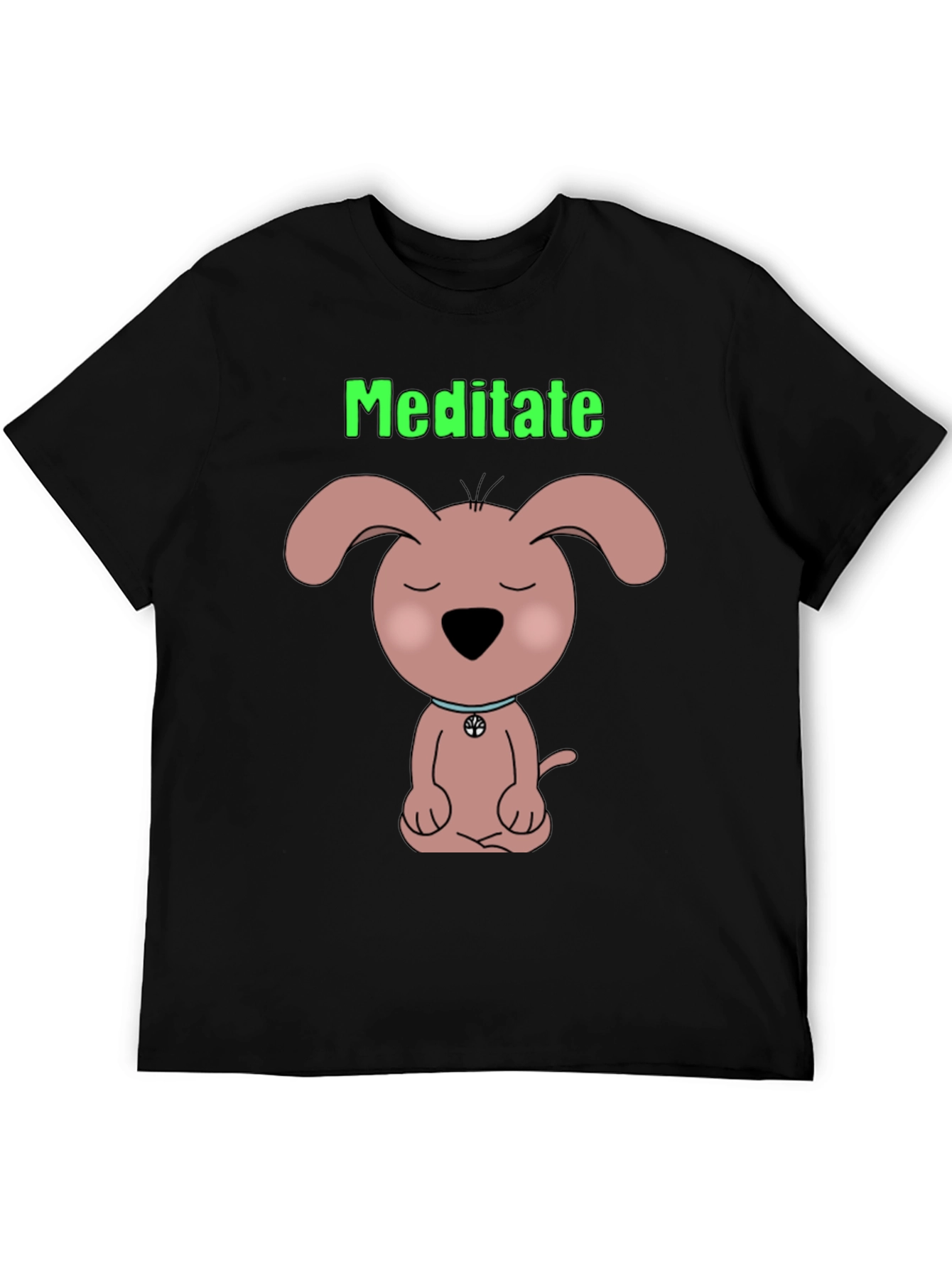 Camiseta Negra Meditación Canina