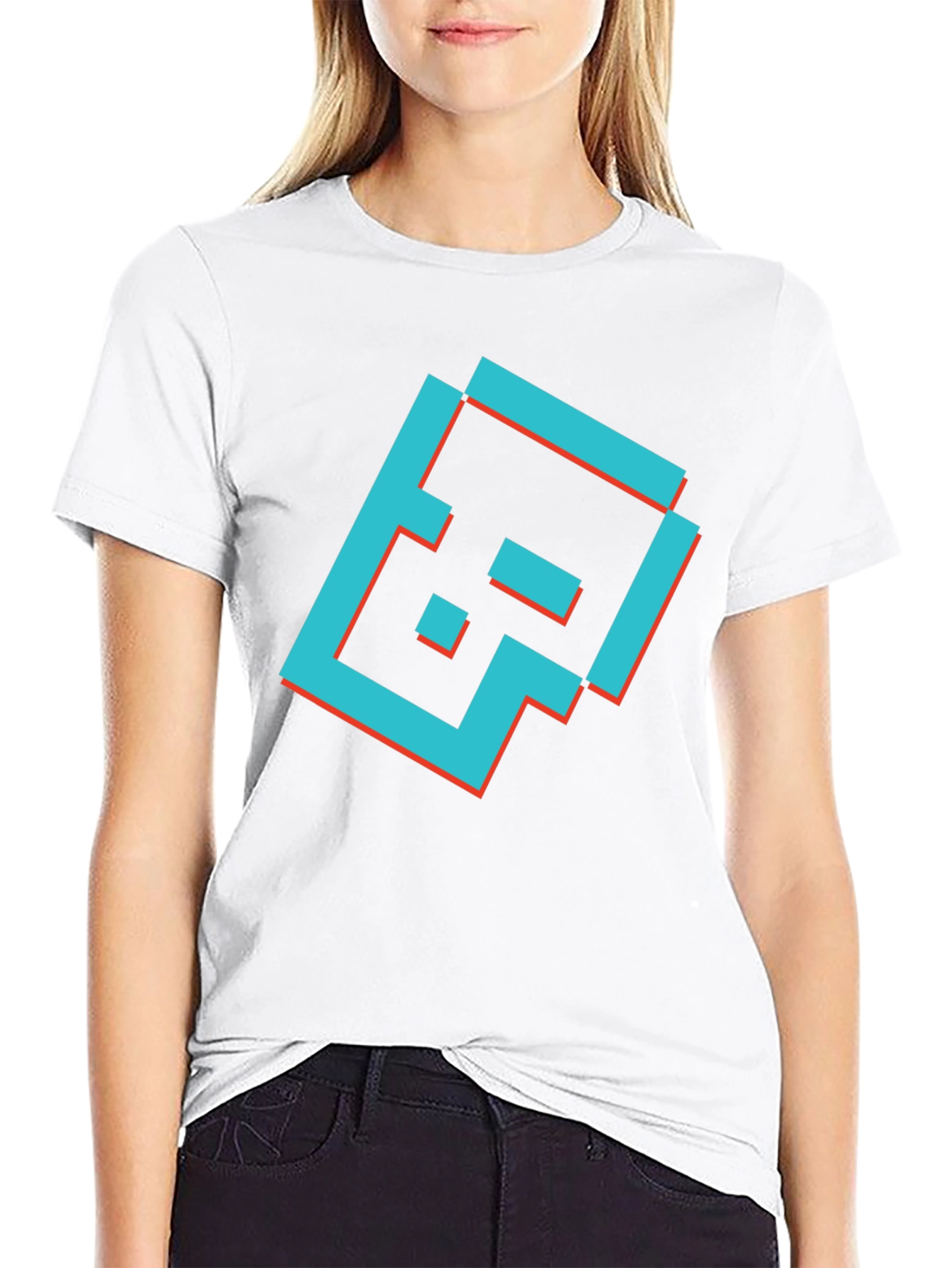 Camiseta Negra con Diseño Gráfico Retro