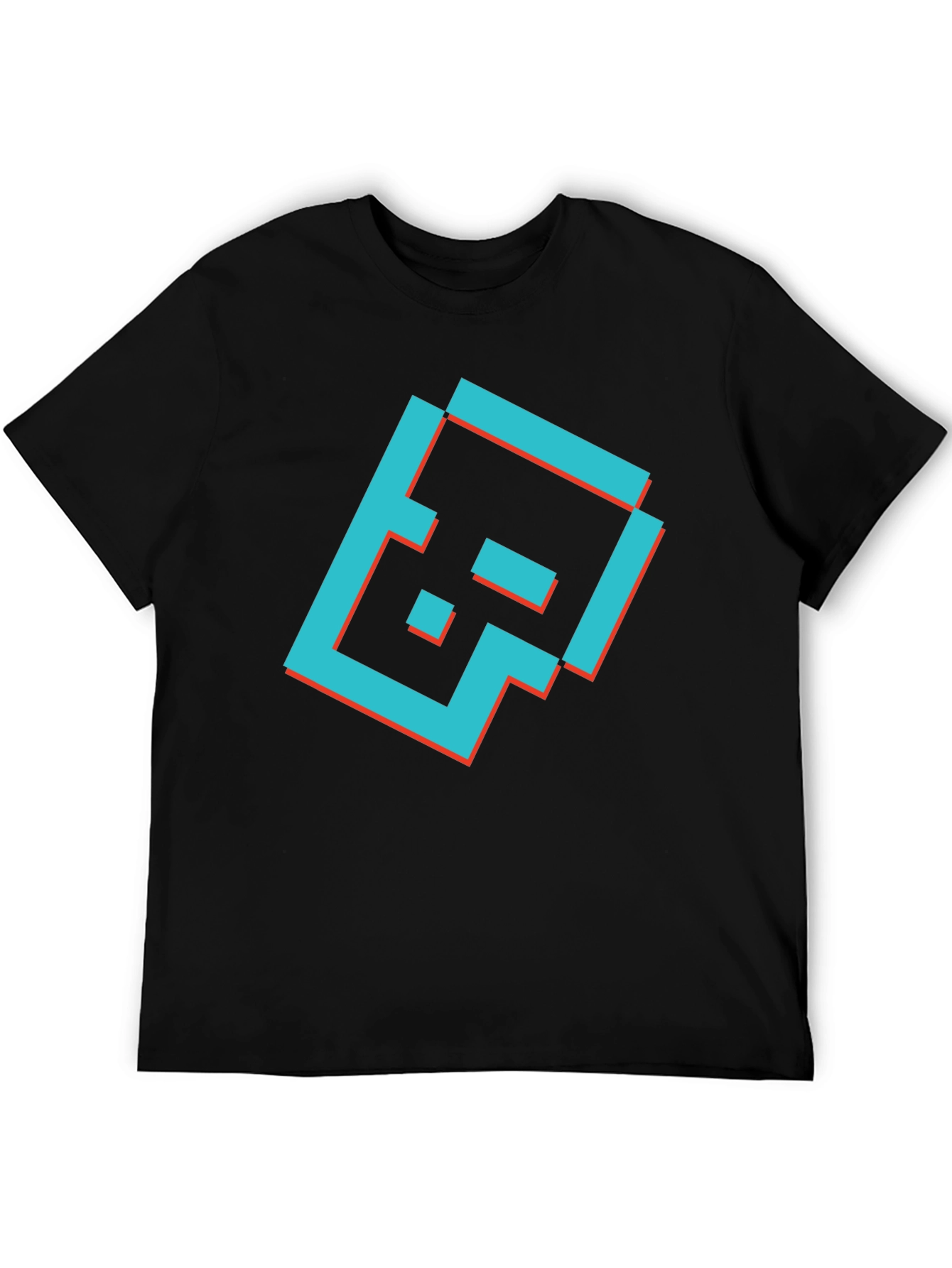 Camiseta Negra con Diseño Gráfico Retro