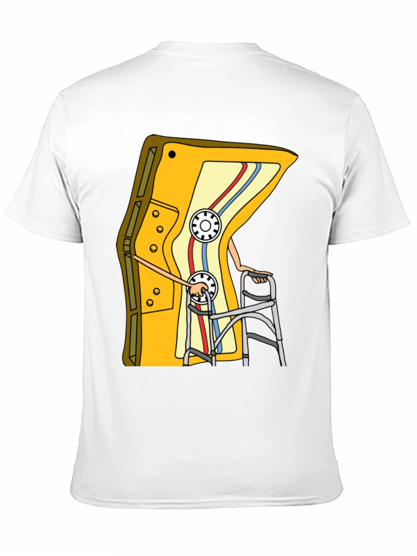 Camiseta Negra con Diseño de Cassette Retro