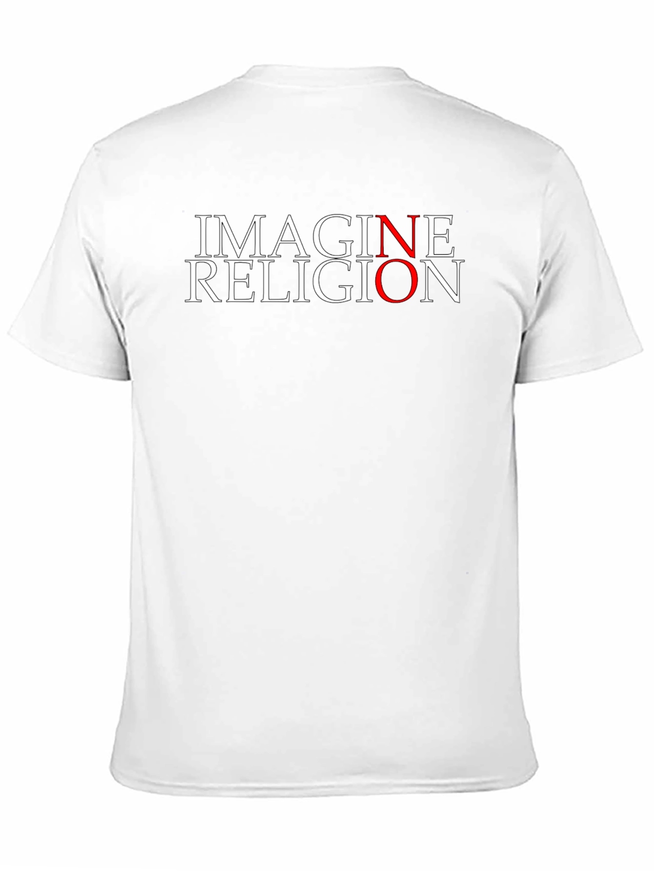 Camiseta Negra IMAGINE RELIGION para Hombre