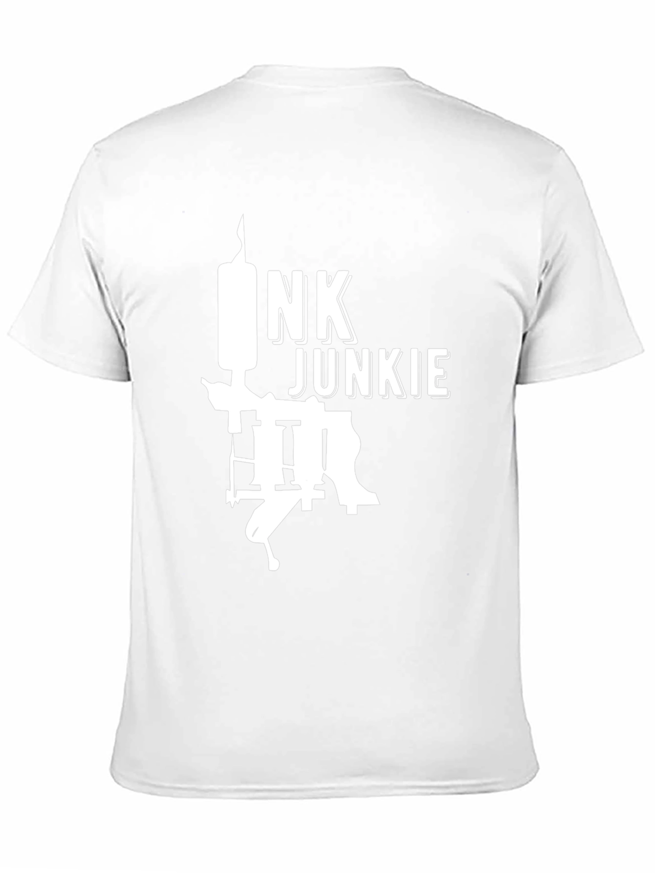 Camiseta Negra Ink Junkie para Amantes del Tatuaje