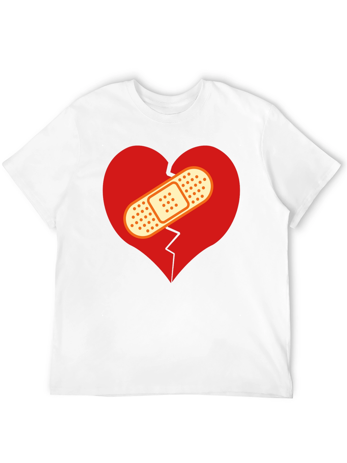 Camiseta Negra Corazón Roto Vendado