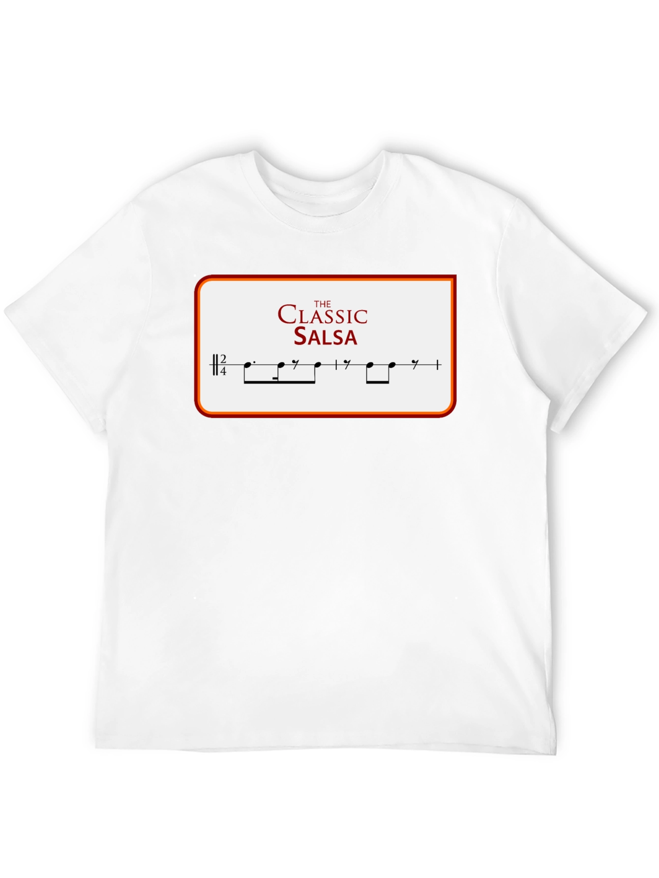 Camiseta Clásica de Salsa con Diseño Musical