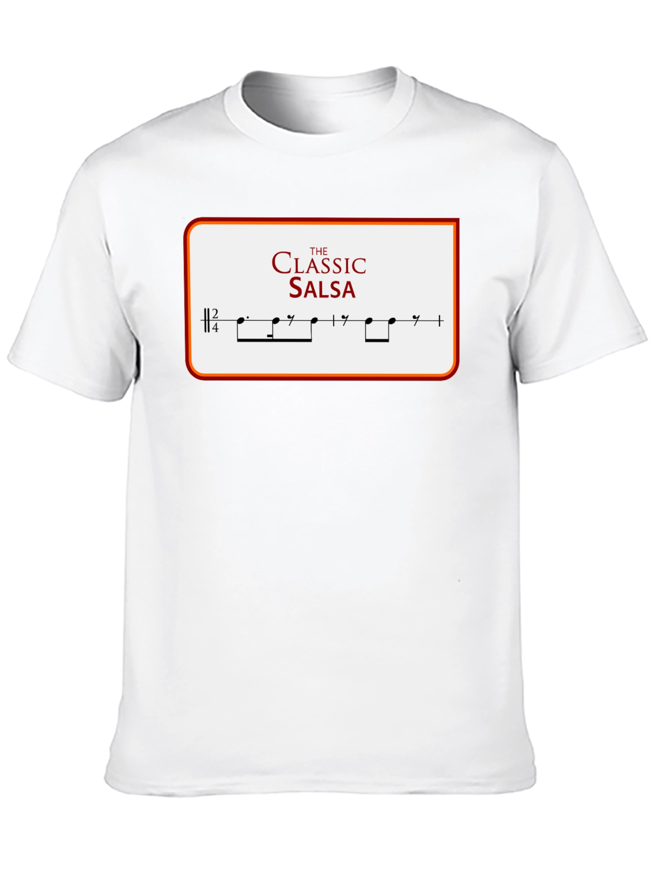 Camiseta Clásica de Salsa con Diseño Musical