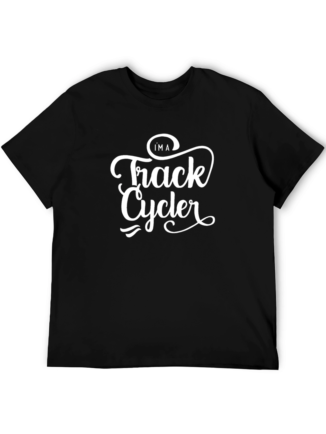 Camiseta Negra Track Cycler para Amantes del Ciclismo