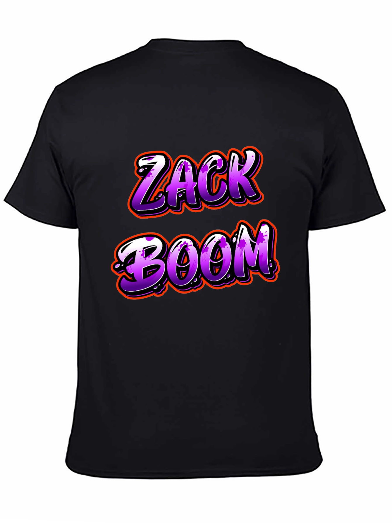 Camiseta Negra Zack Boom