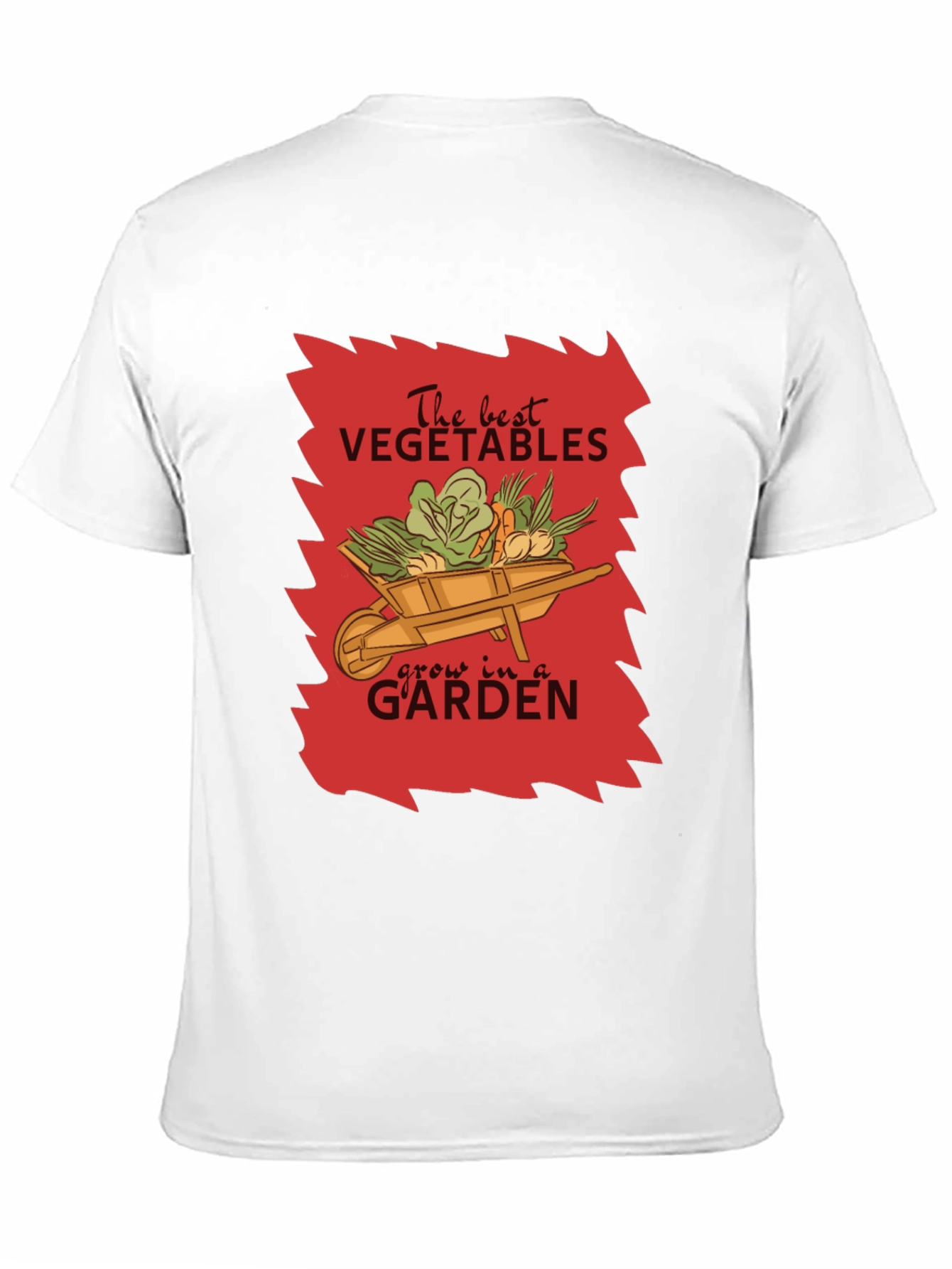 Camiseta Negra Jardinería The Best Vegetables