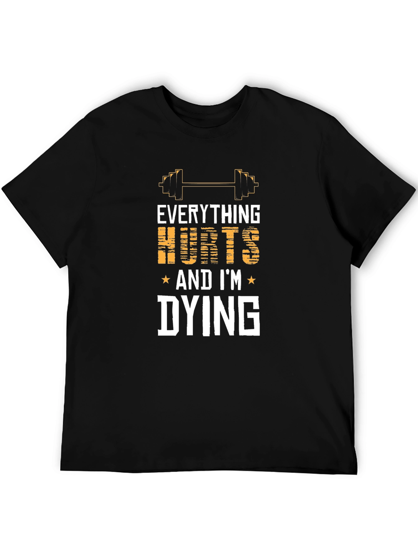 Camiseta Negra: Todo Duele ¡Me Muero!