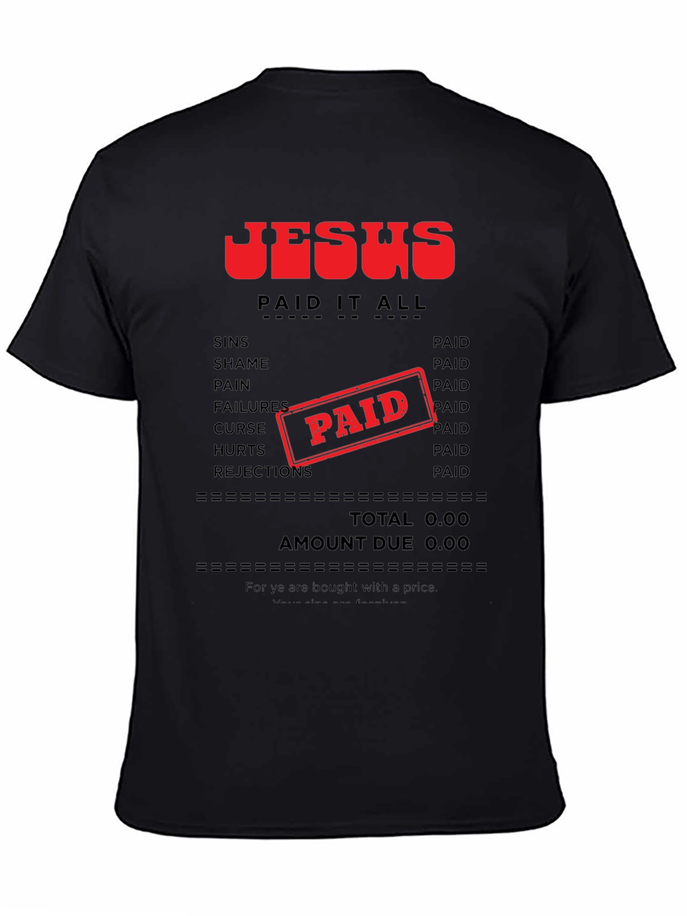 Camiseta Jesús Lo Pagó Todo - Fe Cristiana