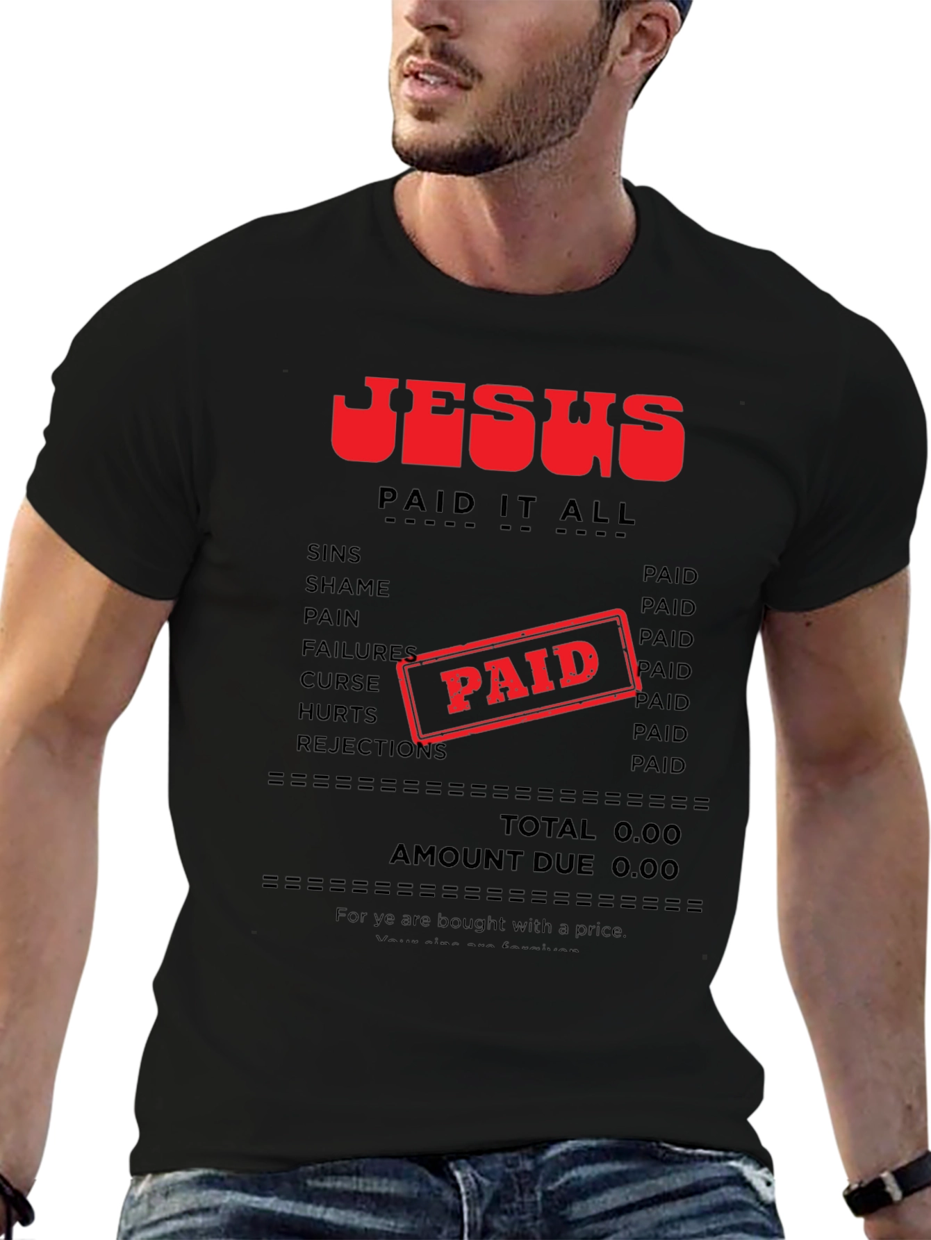 Camiseta Jesús Lo Pagó Todo - Fe Cristiana