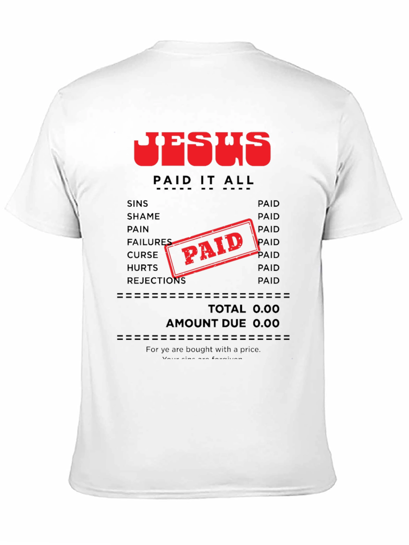 Camiseta Jesús Lo Pagó Todo - Fe Cristiana
