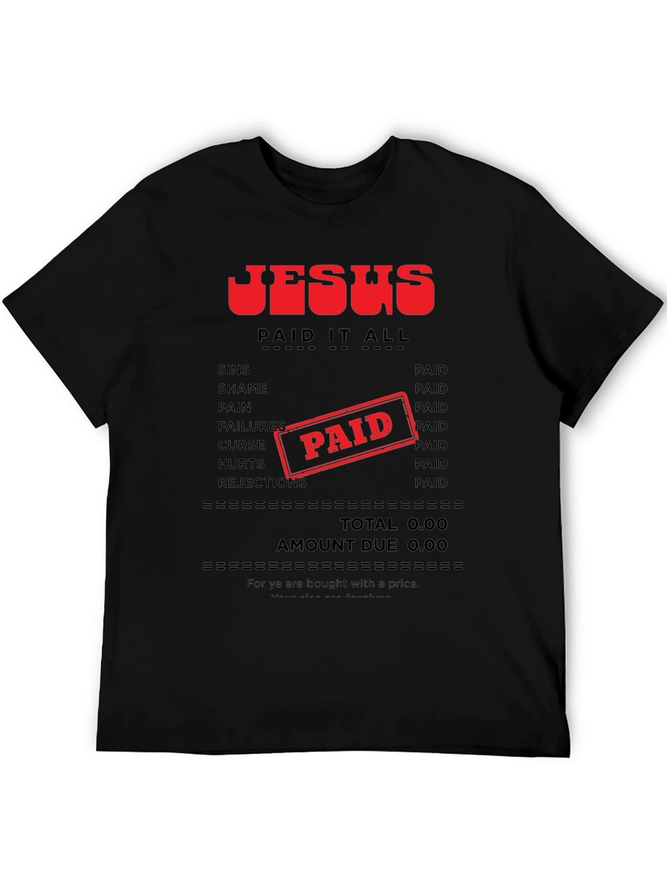 Camiseta Jesús Lo Pagó Todo - Fe Cristiana