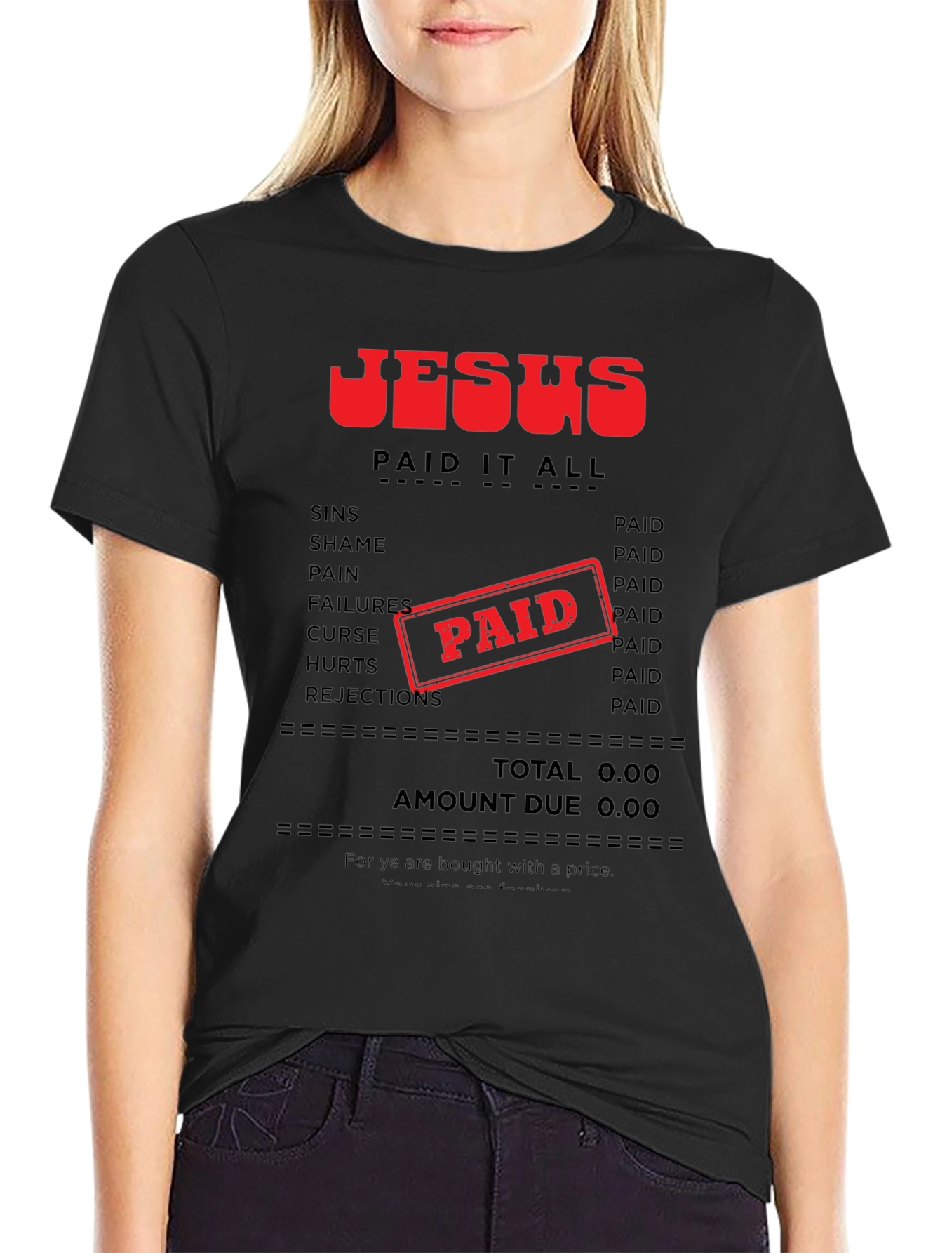Camiseta Jesús Lo Pagó Todo - Fe Cristiana