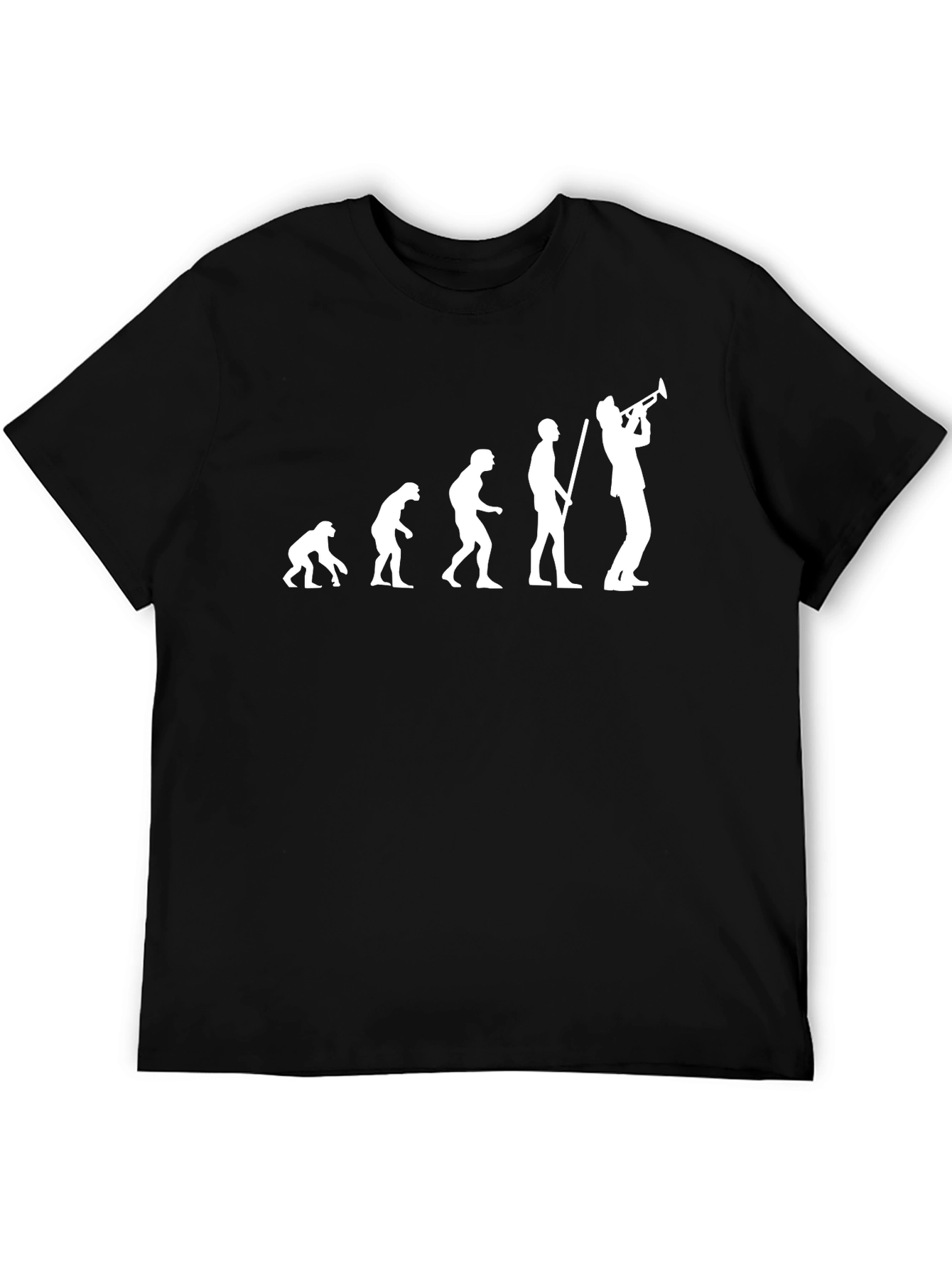 Camiseta Negra Evolución Trompeta Hombre