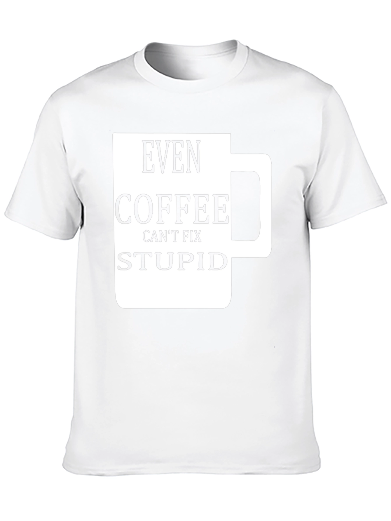 Camiseta Negra con Diseño de Taza de Café Graciosa