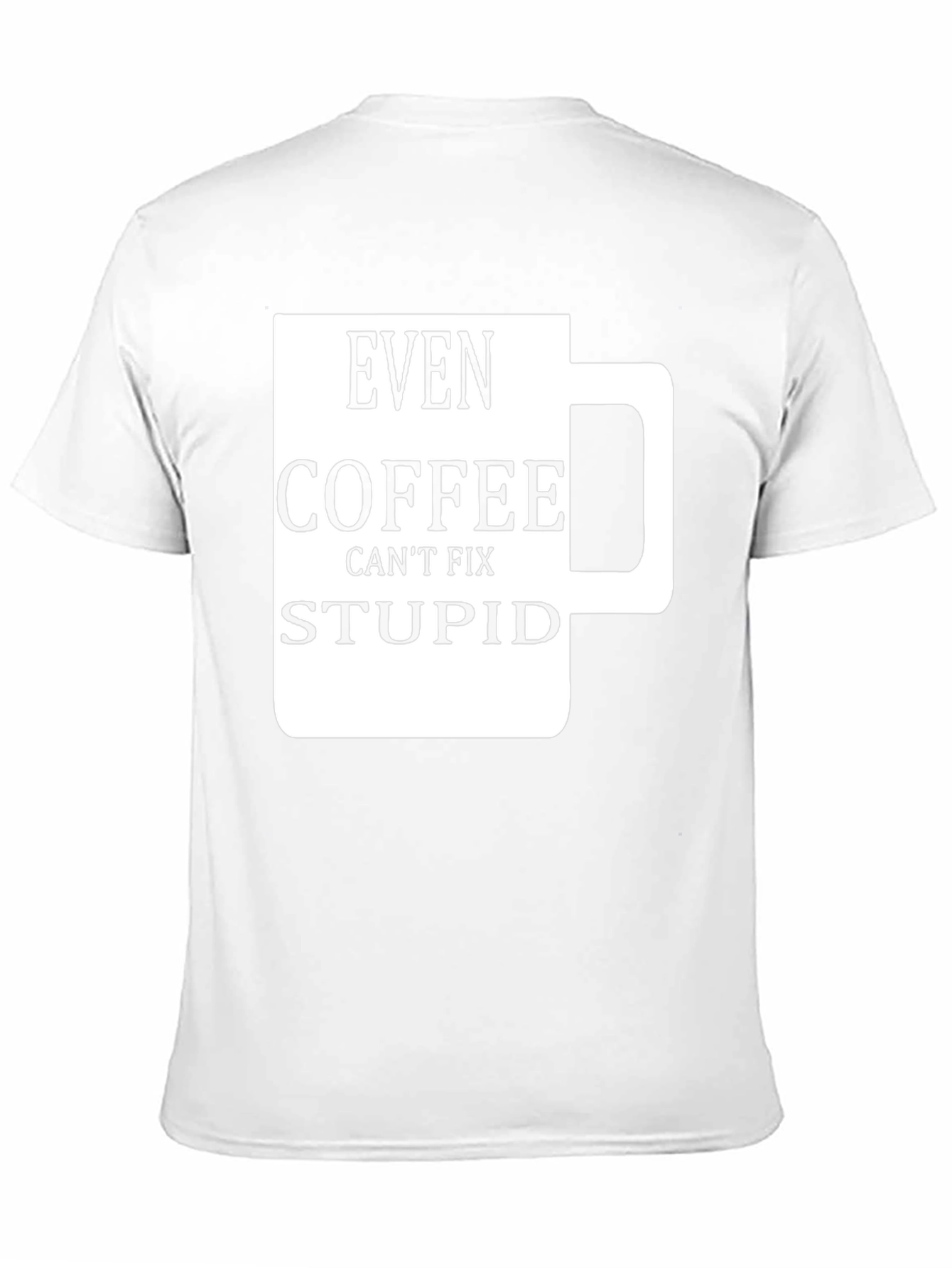 Camiseta Negra con Diseño de Taza de Café Graciosa