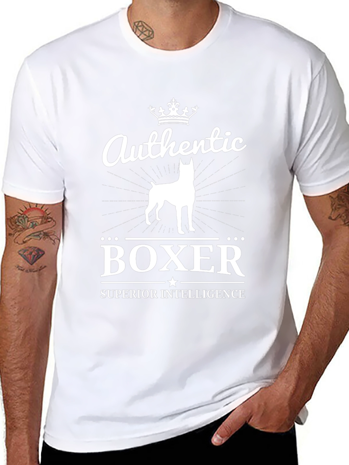 Camiseta Negra Authentic Boxer