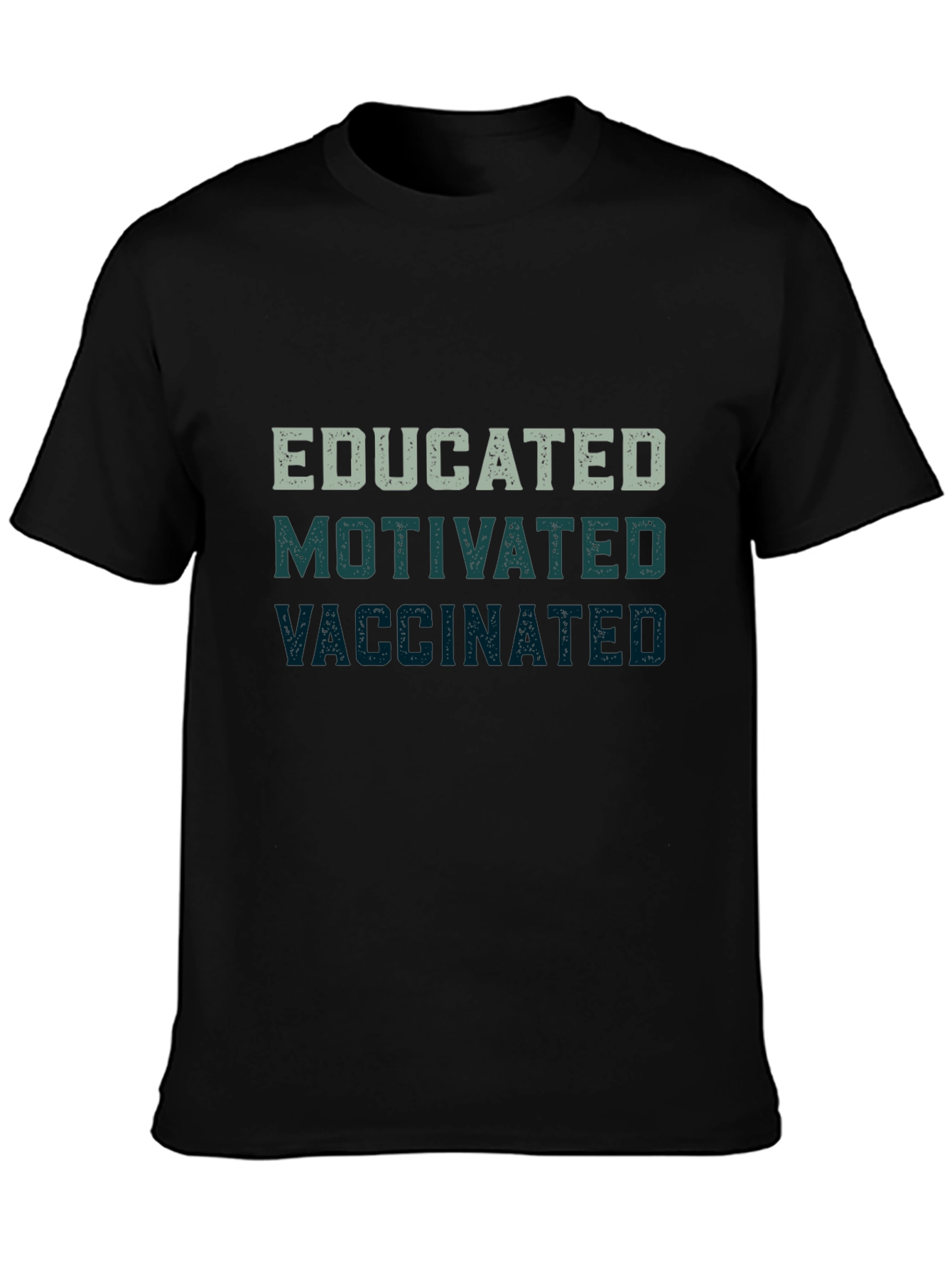 Camiseta Educado Motivado Vacunado - Diseño Original