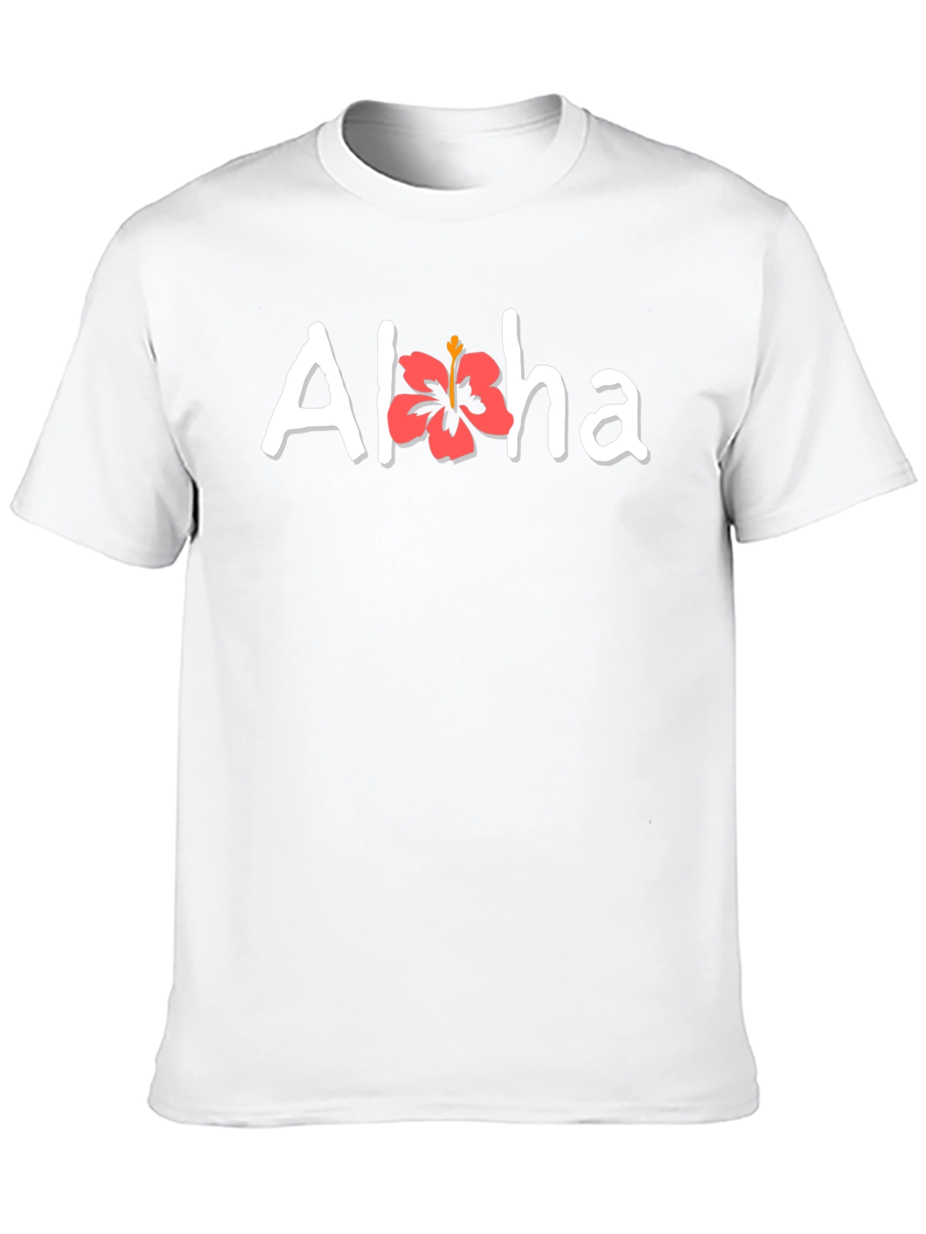 Camiseta Negra Aloha Floral Hombre Casual