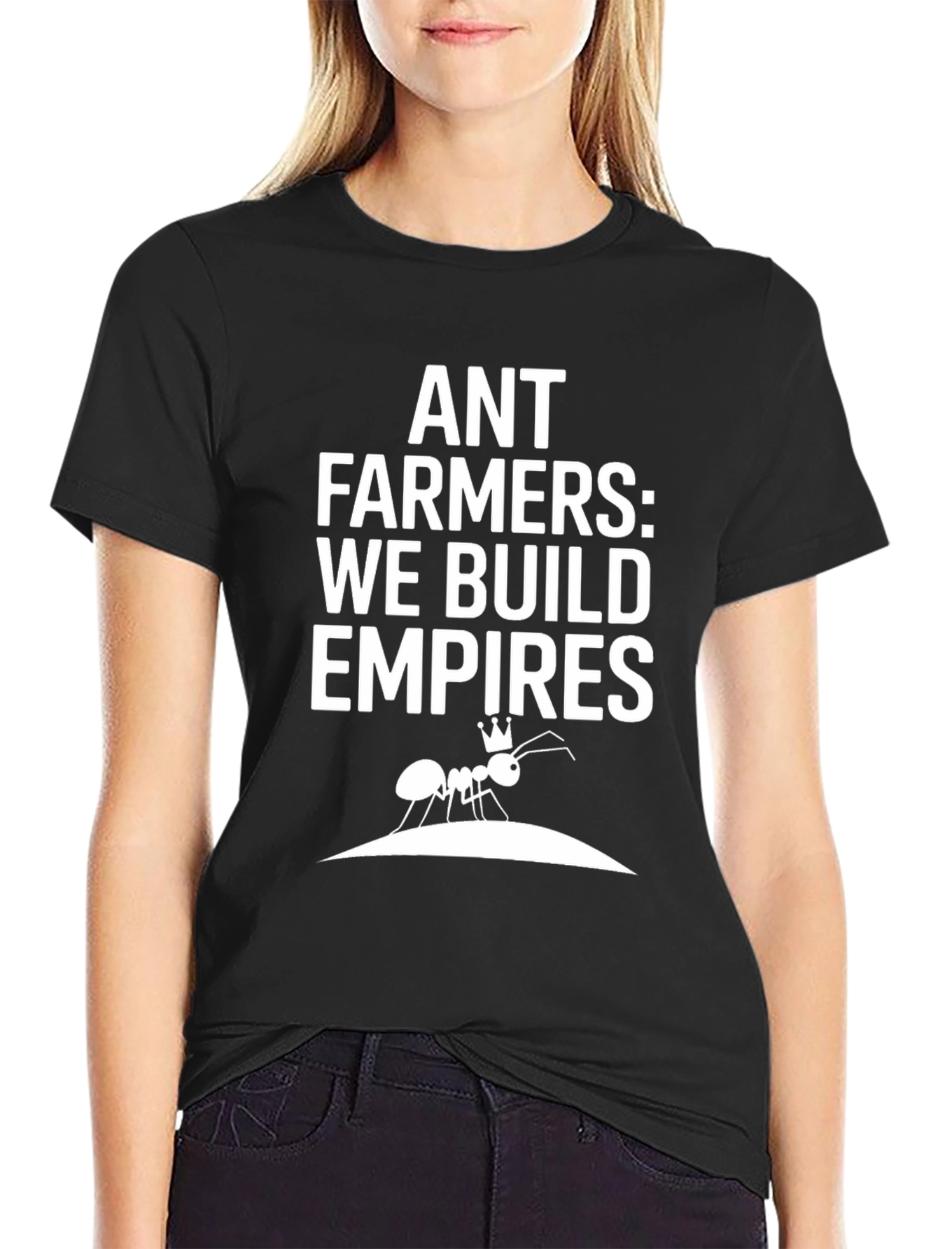 Camiseta Negra - Ant Farmers: We Build Empires
