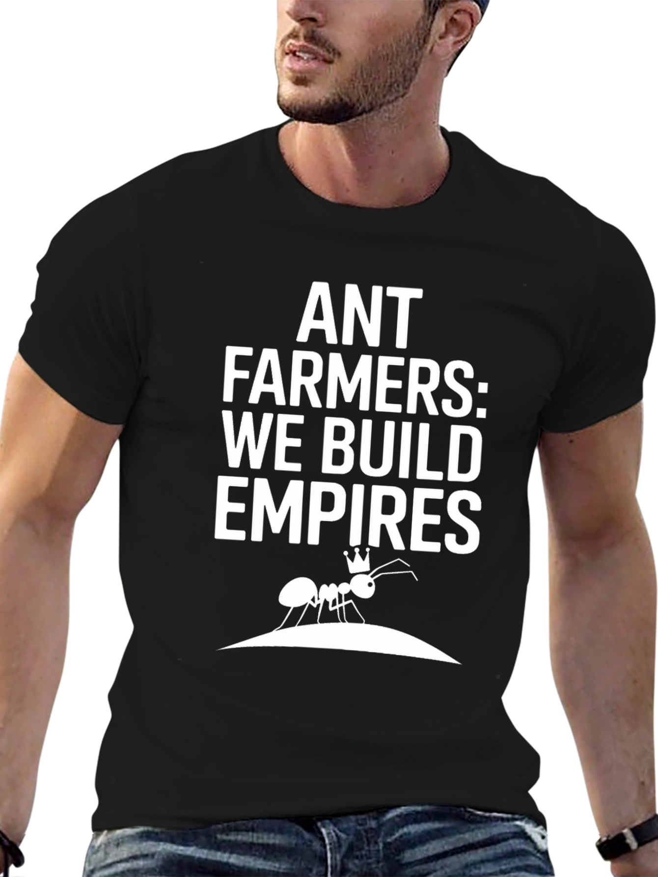 Camiseta Negra - Ant Farmers: We Build Empires