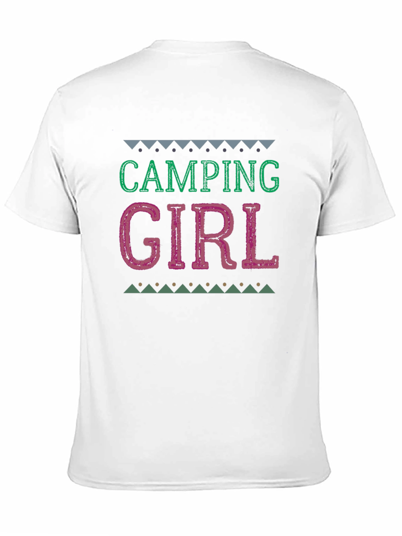 Camiseta Negra Camping Girl