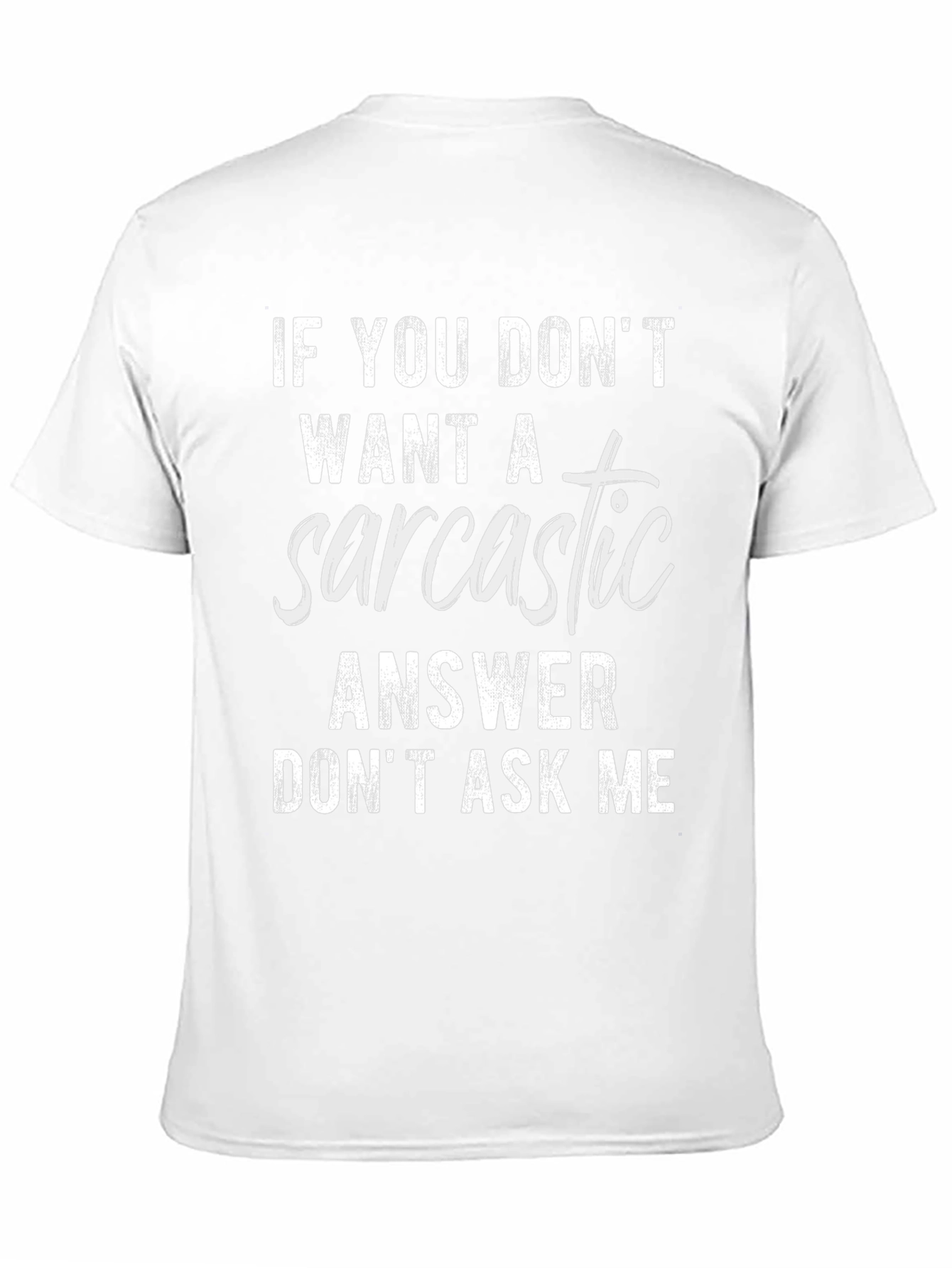 Camiseta Negra con Frase Sarcástica
